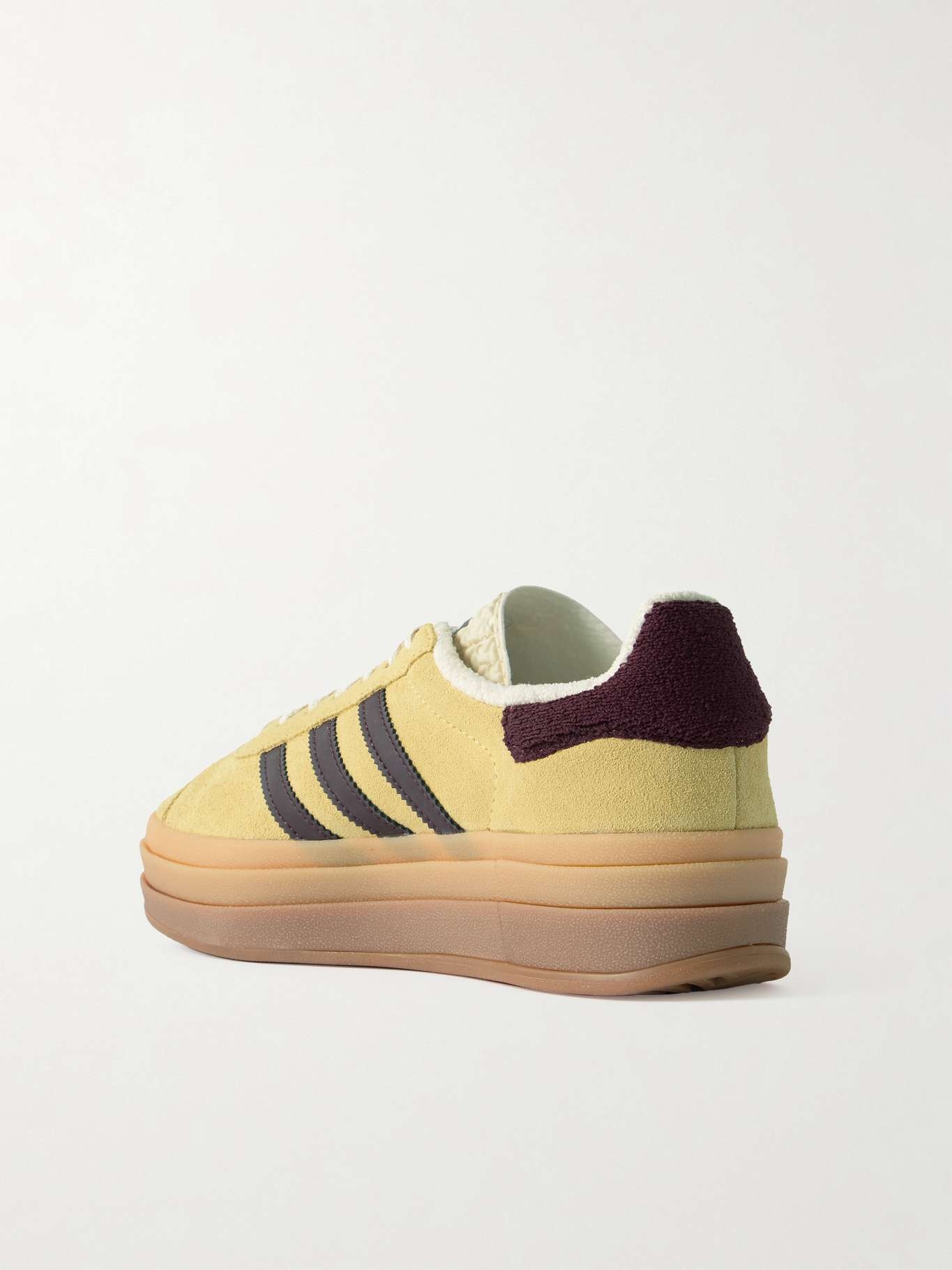 Gazelle Bold leather-trimmed suede sneakers - 3