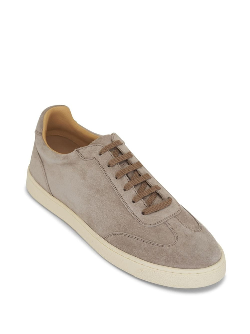 Brunello Cucinelli suede low-top sneakers outlook