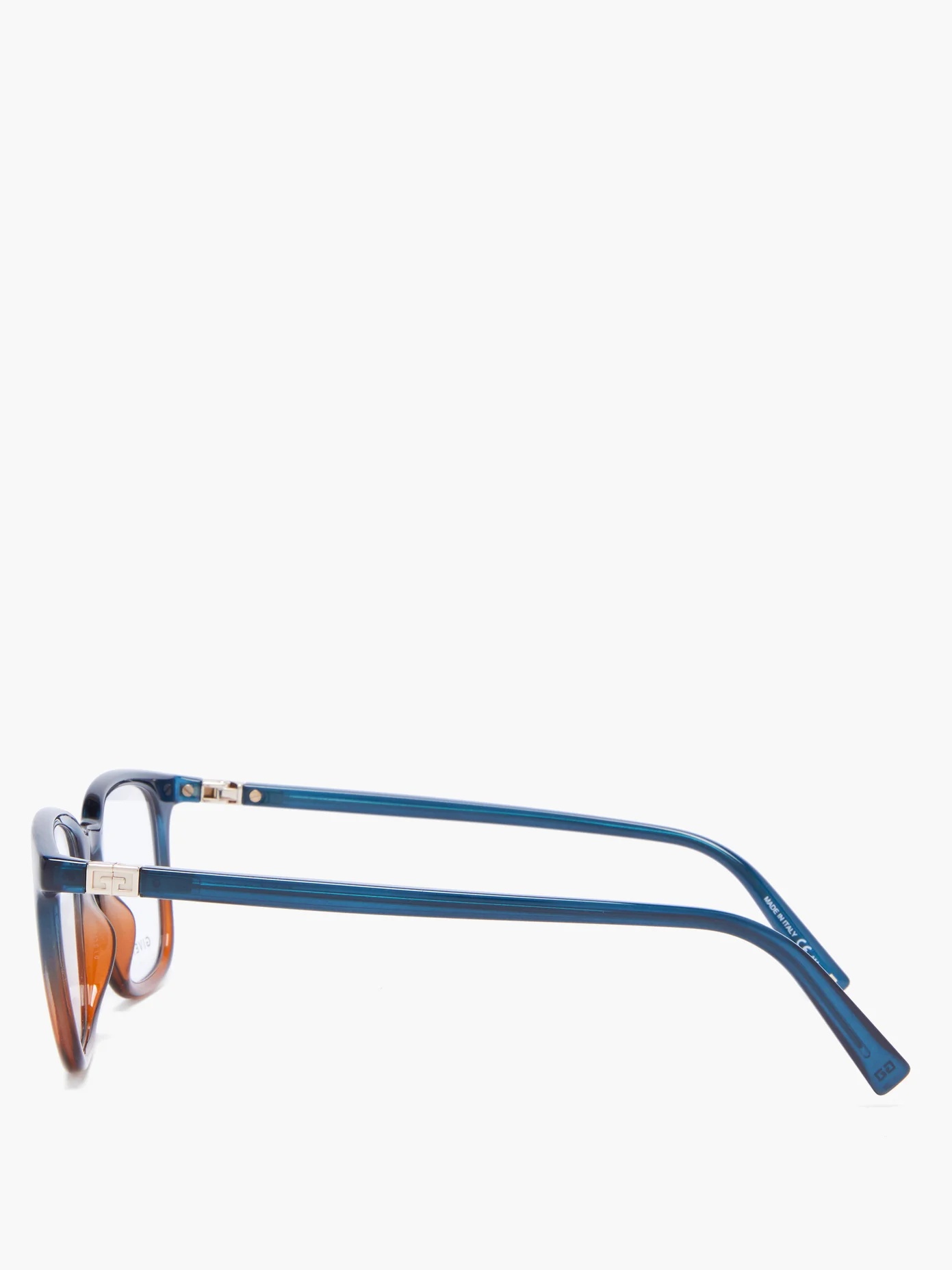 Bi-colour square acetate glasses - 4