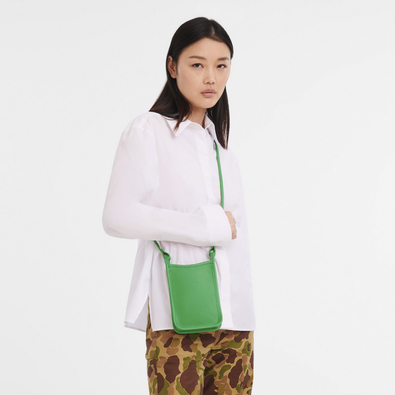 Longchamp Le Foulonné Phone case Lawn - Leather outlook
