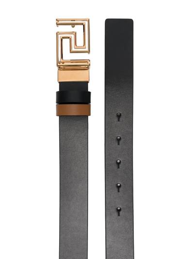 VERSACE Greca reversible leather belt outlook