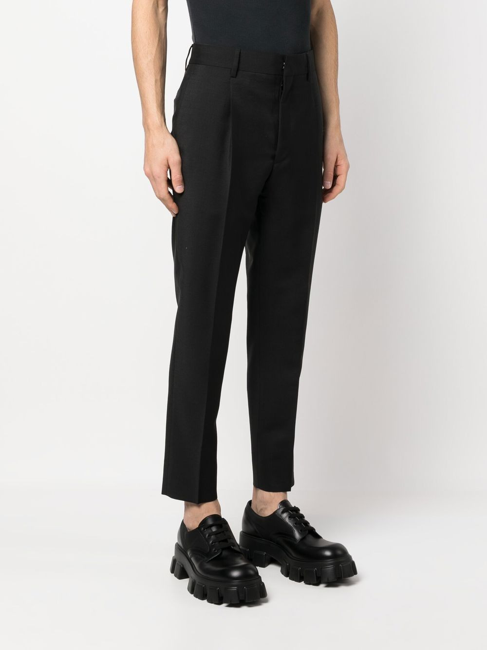 Prada Men Mohair-Wool Tailored Trousers - 3