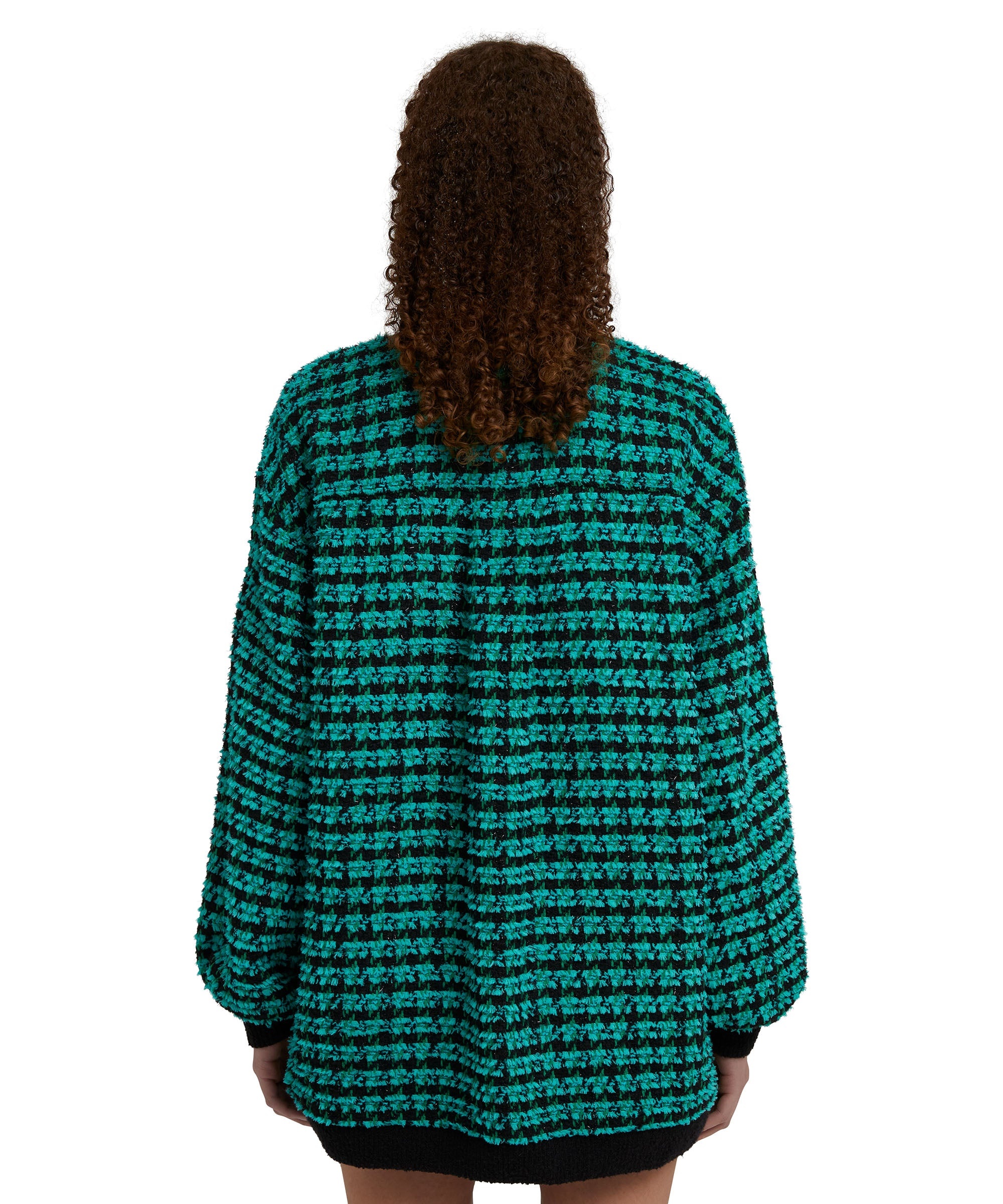 Blended wool "Houndstooth Check" jacket - 4