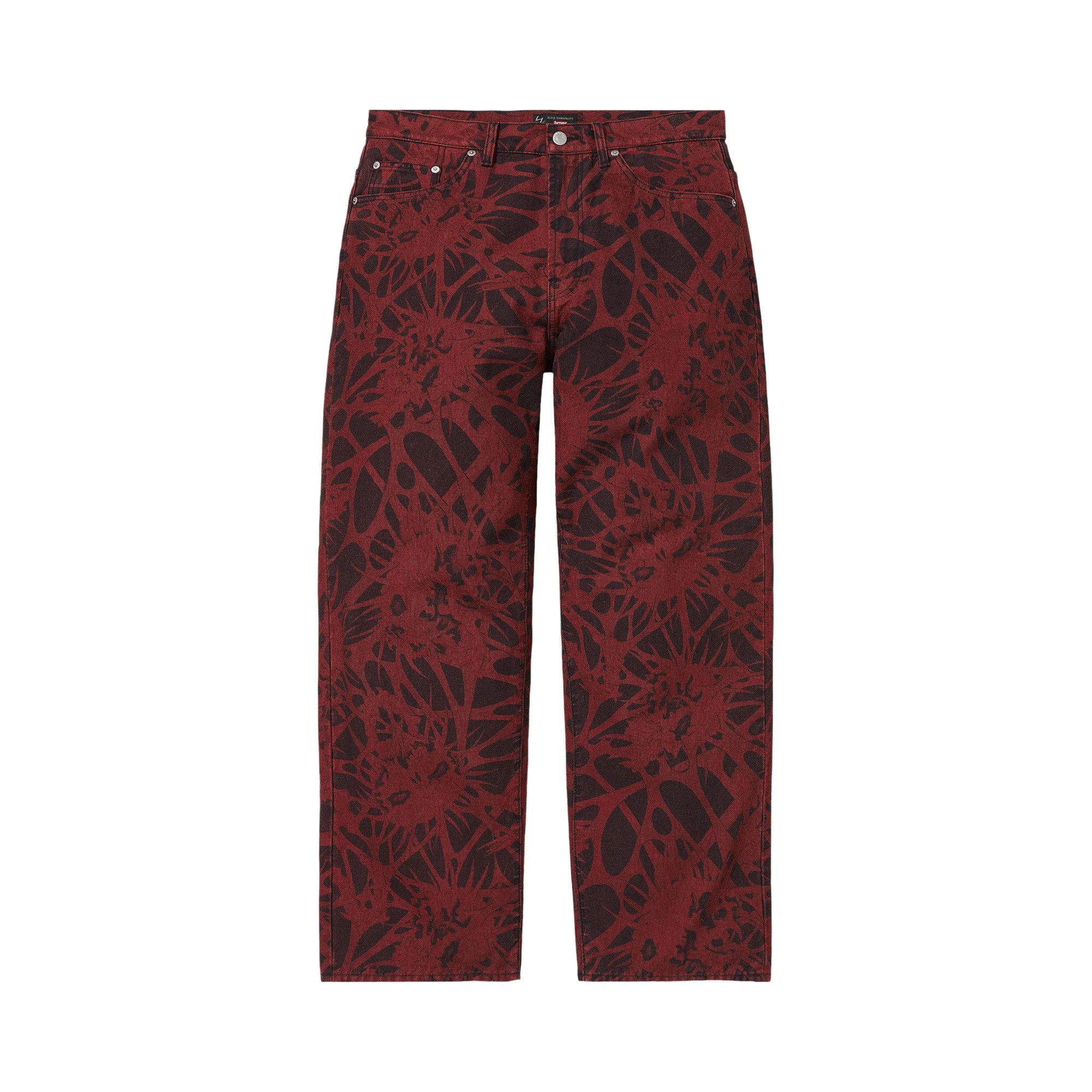 Supreme x Y’s Baggy Jean 'Overdyed Red' - 1