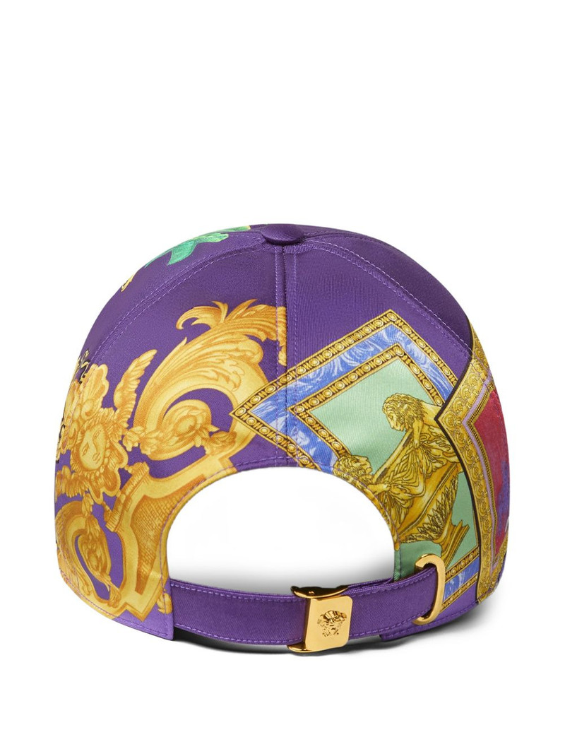 VERSACE patchwork-print cap outlook