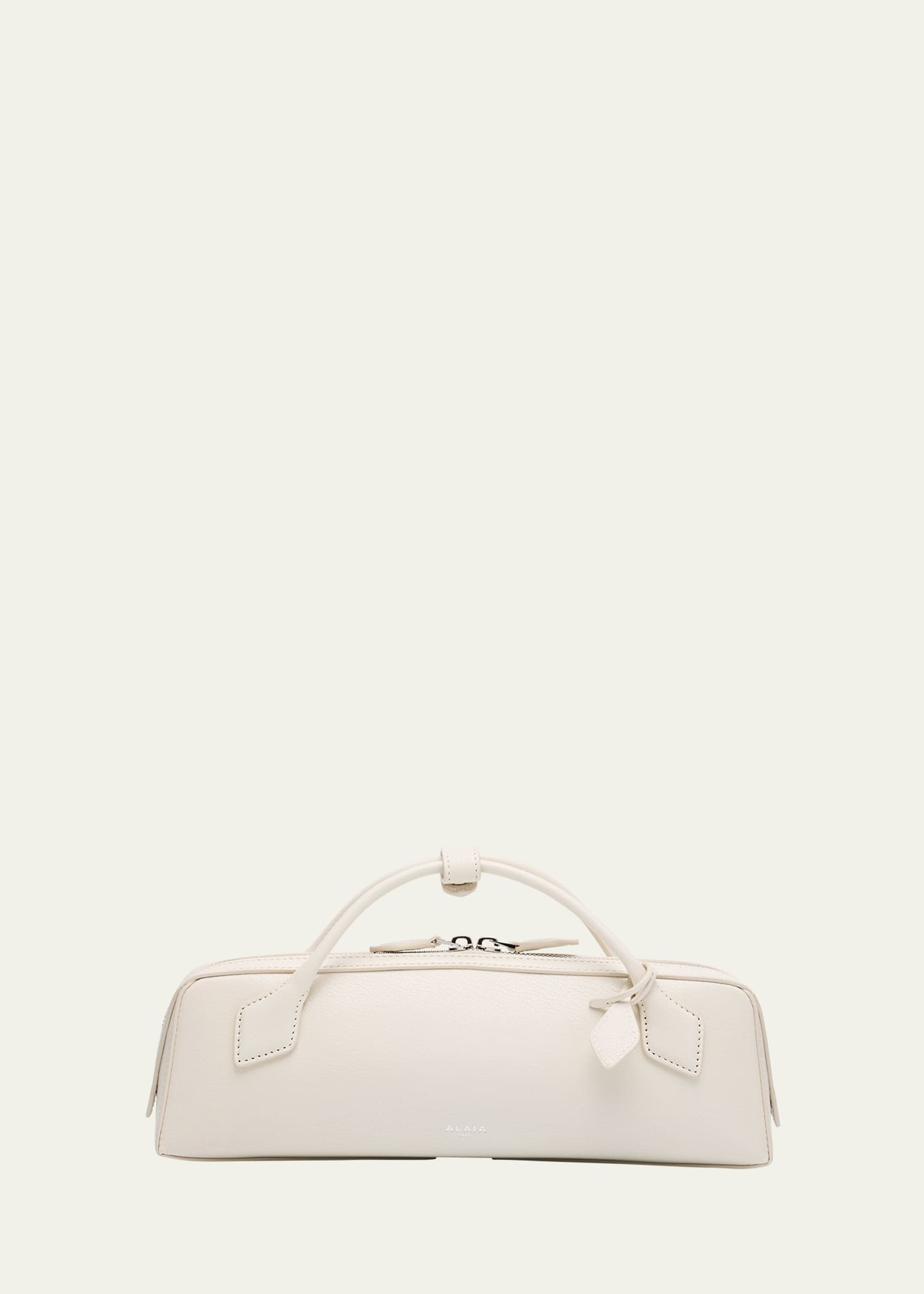 Le Teckel Top-Handle Bag in Grained Leather - 1
