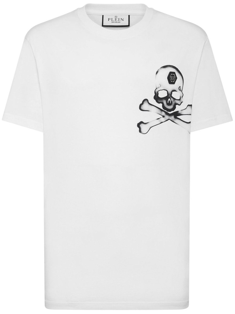 Gothic skull-print cotton T-shirt 1