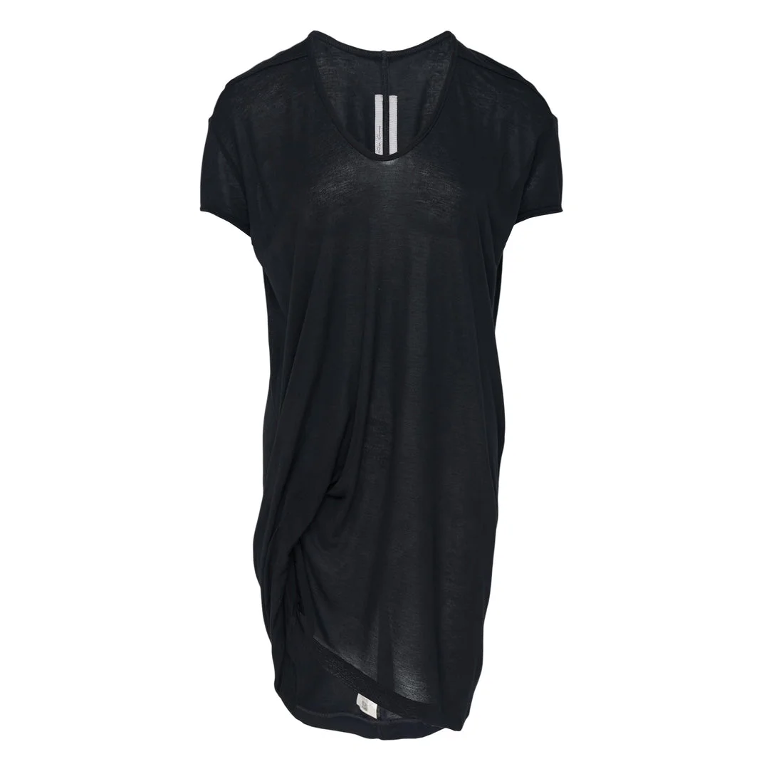 Hiked Viscose Silk T-Shirt Dress - 1