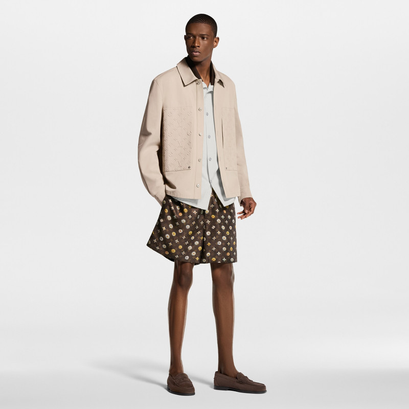 Louis Vuitton Embossed Signature Cotton Overshirt outlook