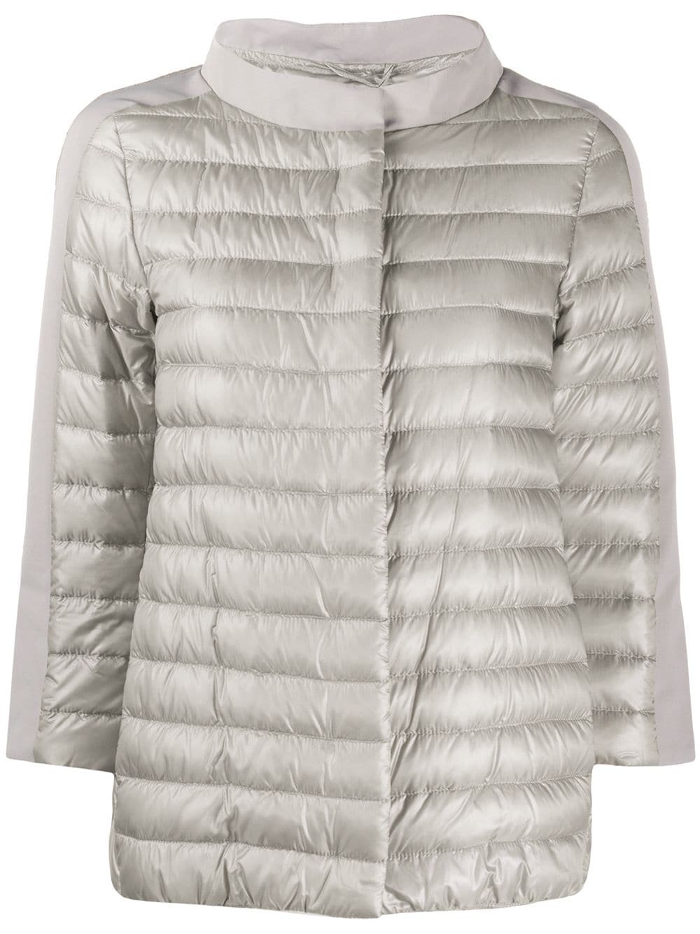 crop sleeved padded jacket - 1