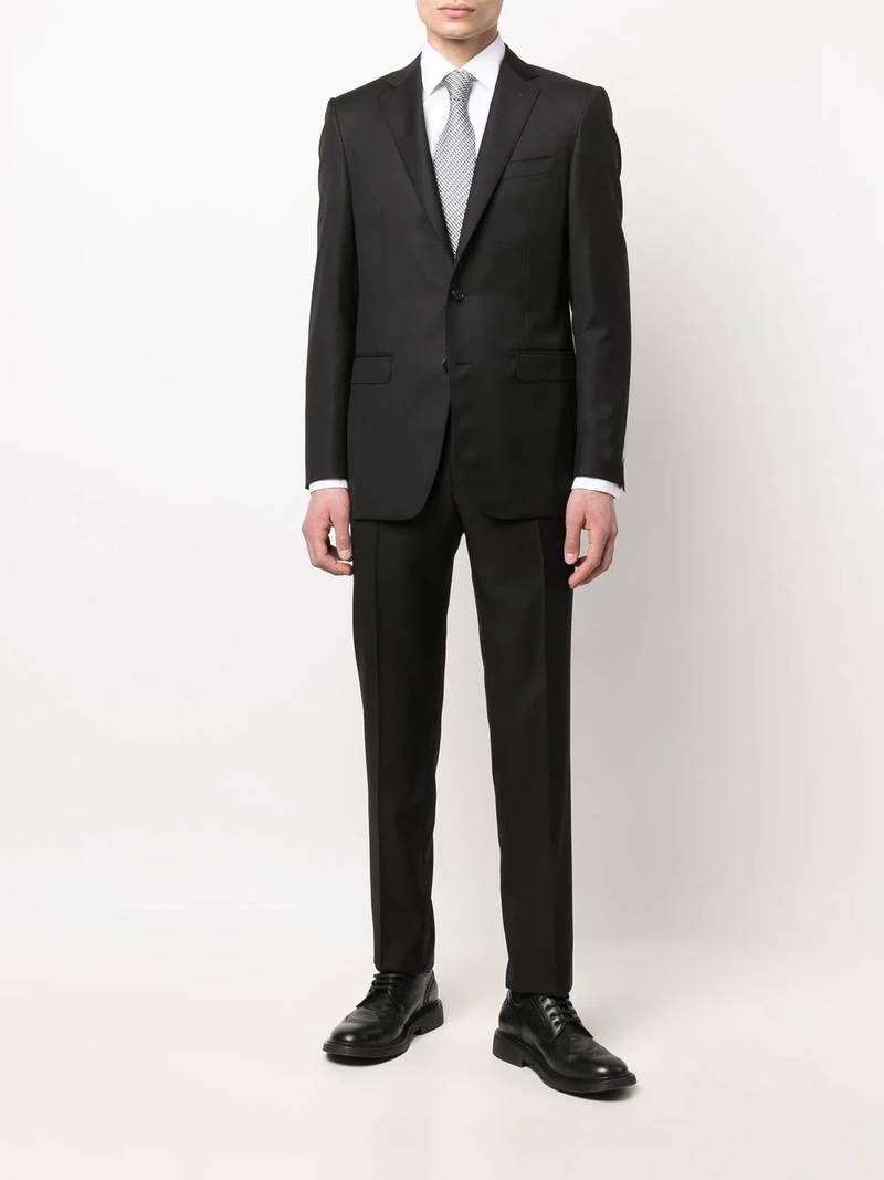 Canali tailored single-breasted suit outlook