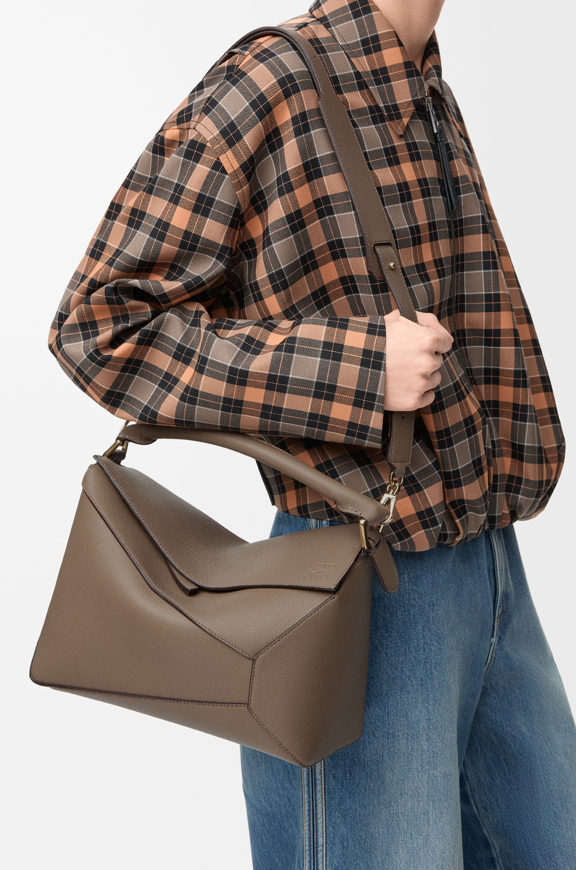 Medium Puzzle Edge bag in soft grained calfskin - 2