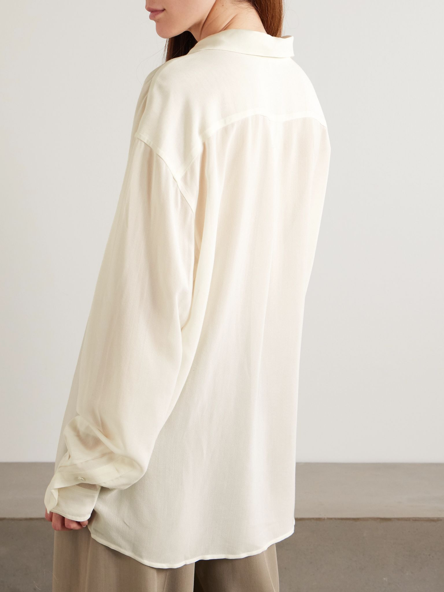 Voile shirt White - 4