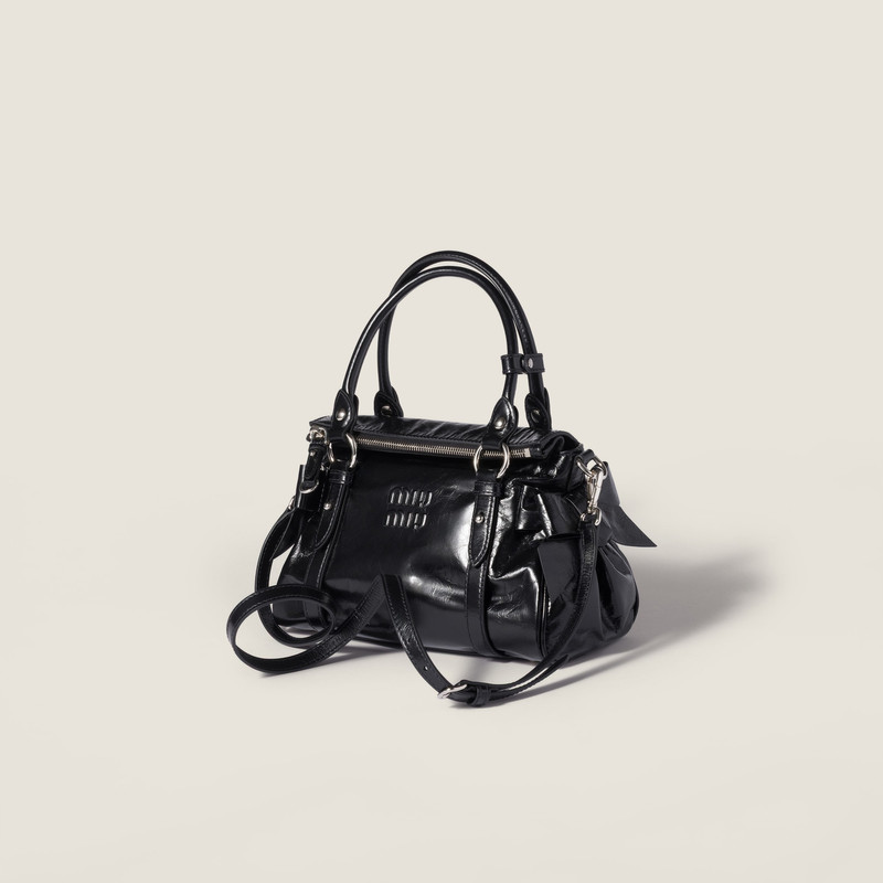 Miu Miu Shiny leather top-handle bag outlook