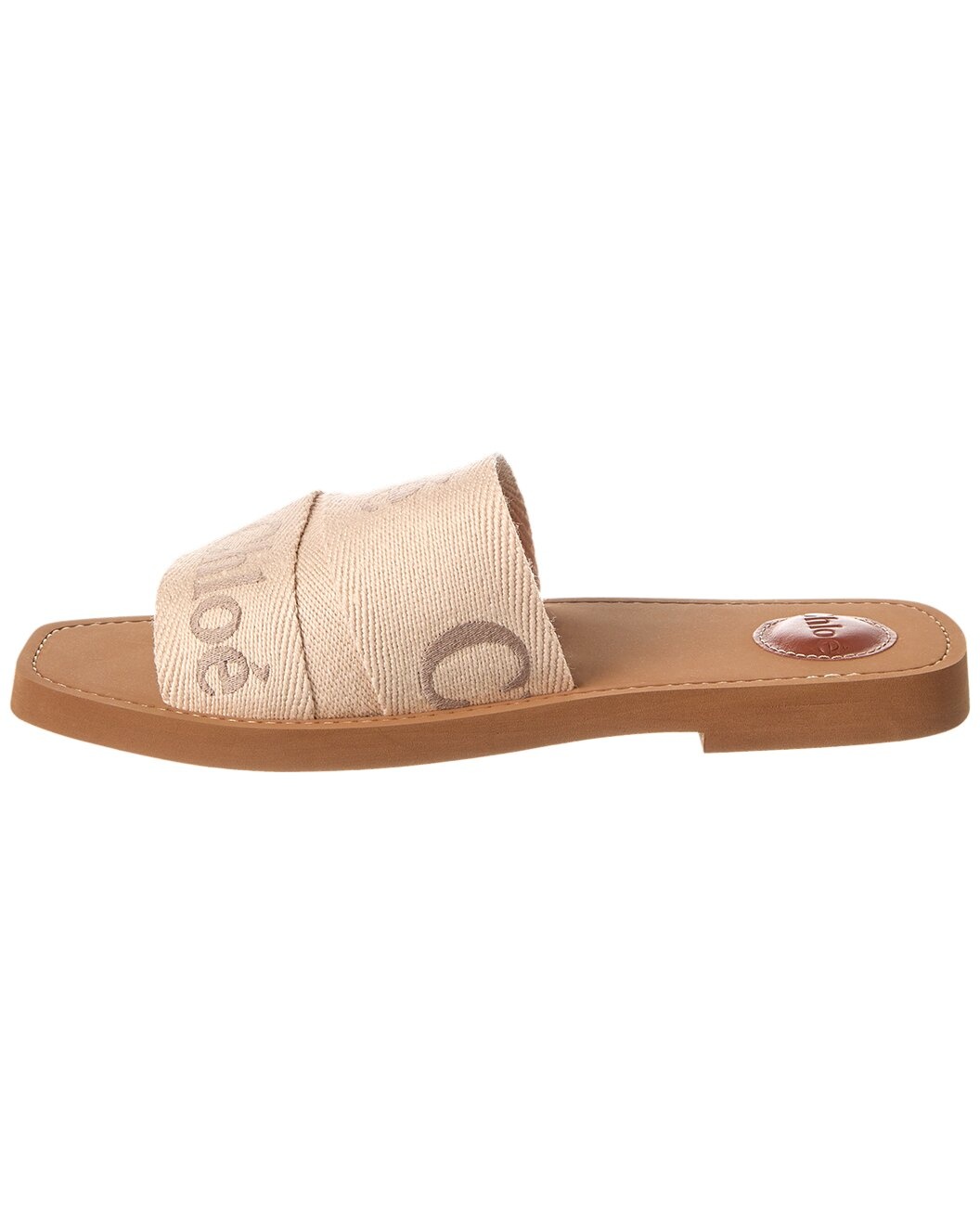 Chloé Woody Logo Canvas Slide - 2