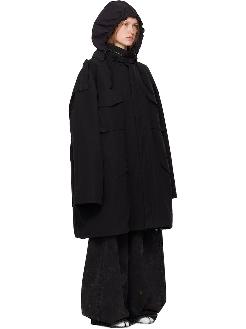 Maison Margiela Black Hooded Jacket outlook
