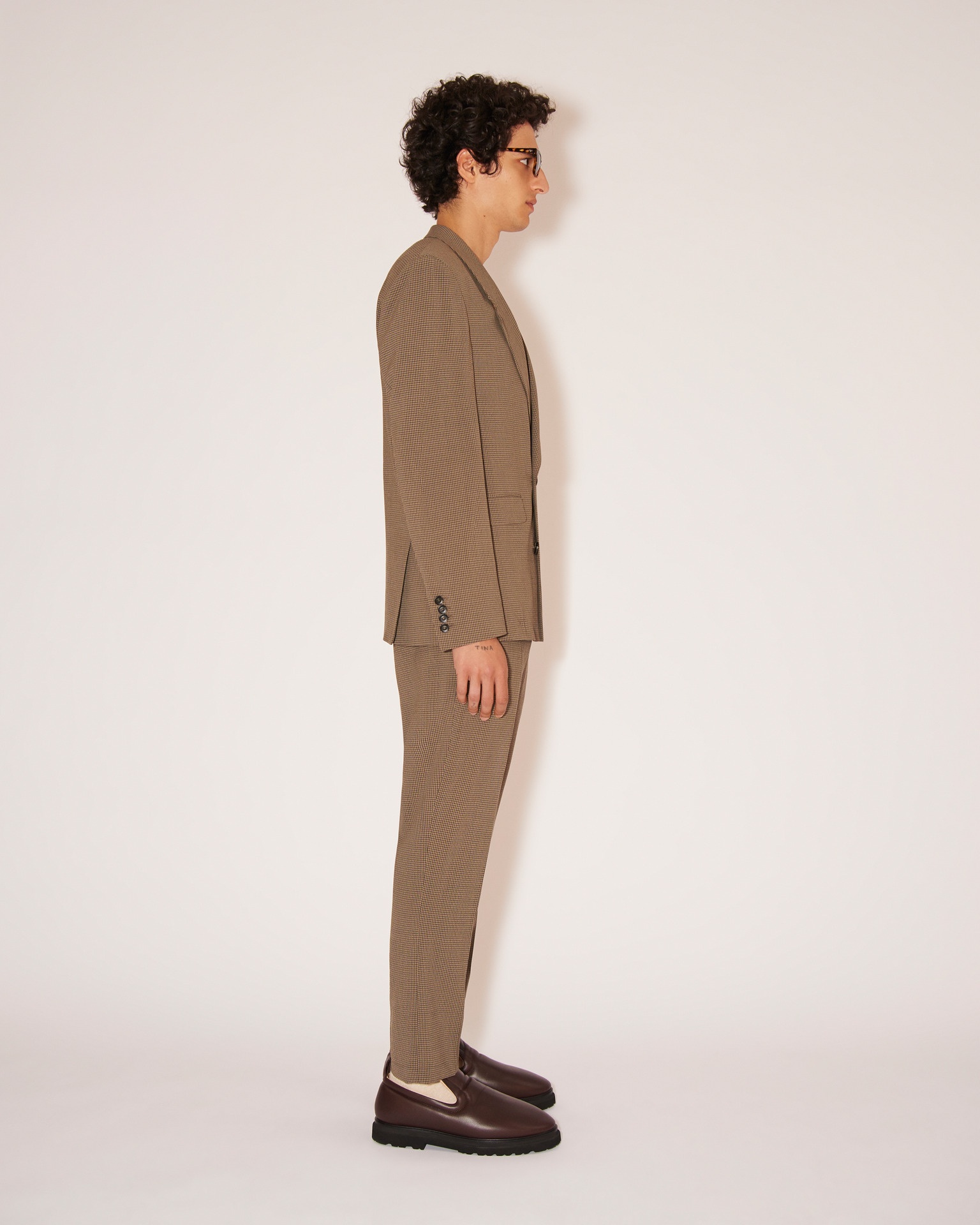 ADAR - Seersucker-suiting pants - Pebble - 3