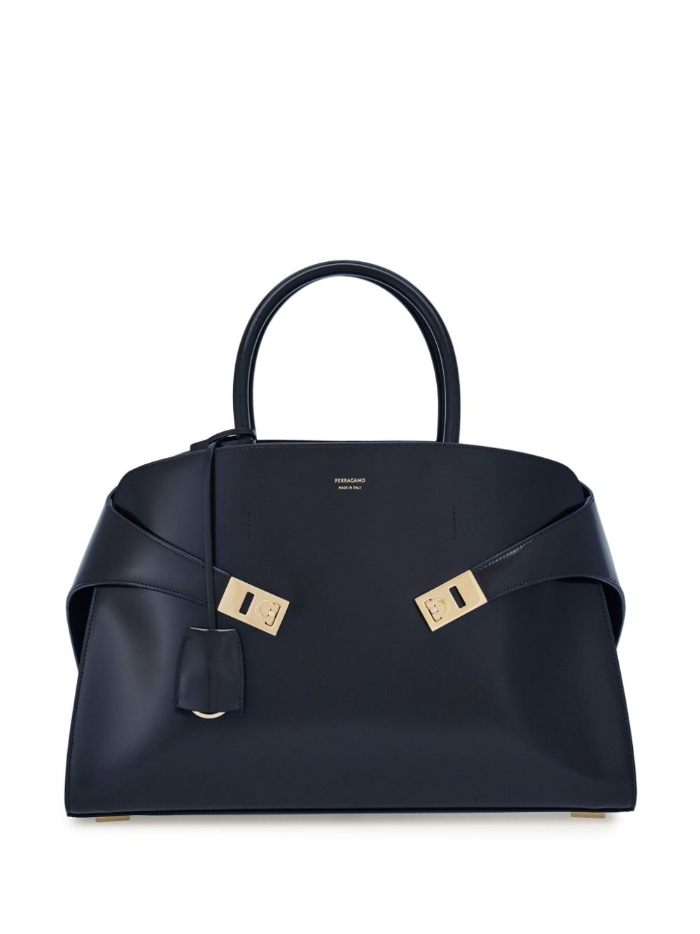 Hug leather tote bag - 1