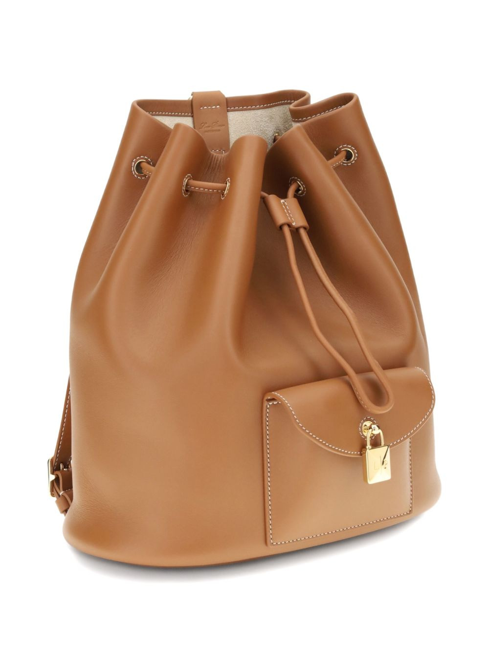 drawstring leather backpack - 3