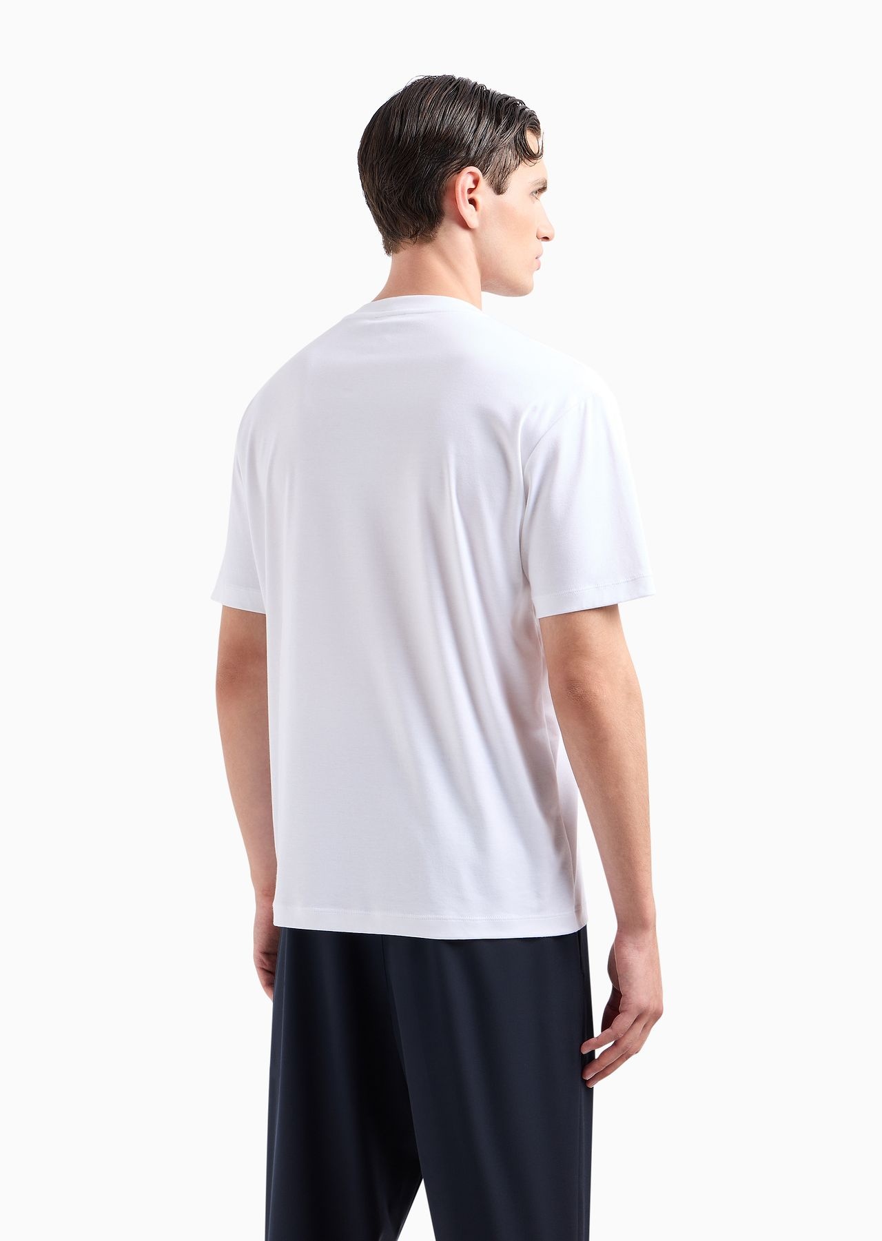 Pure cotton interlock crew-neck T-shirt - 3