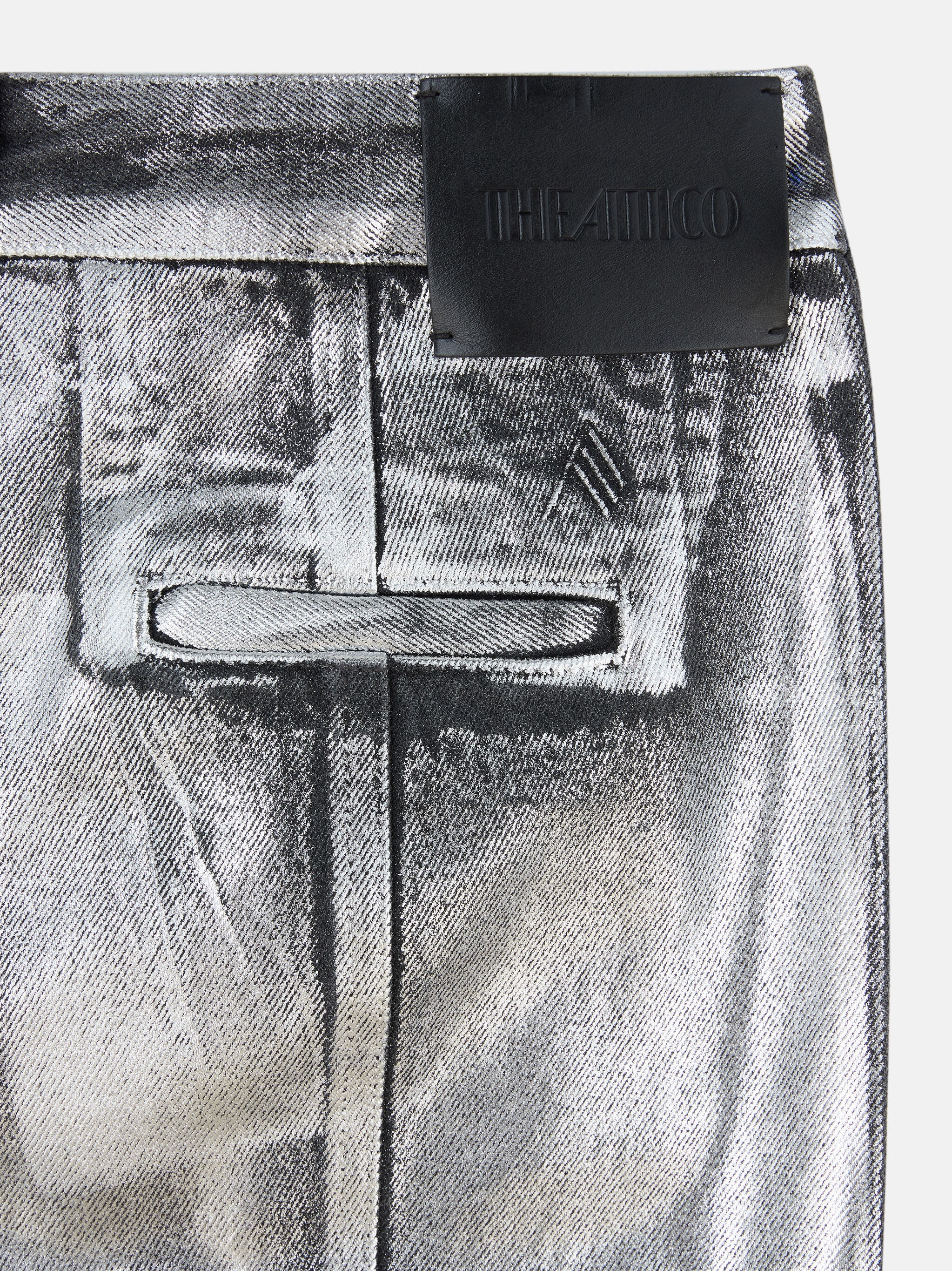 SILVER MIDI SKIRT - 4