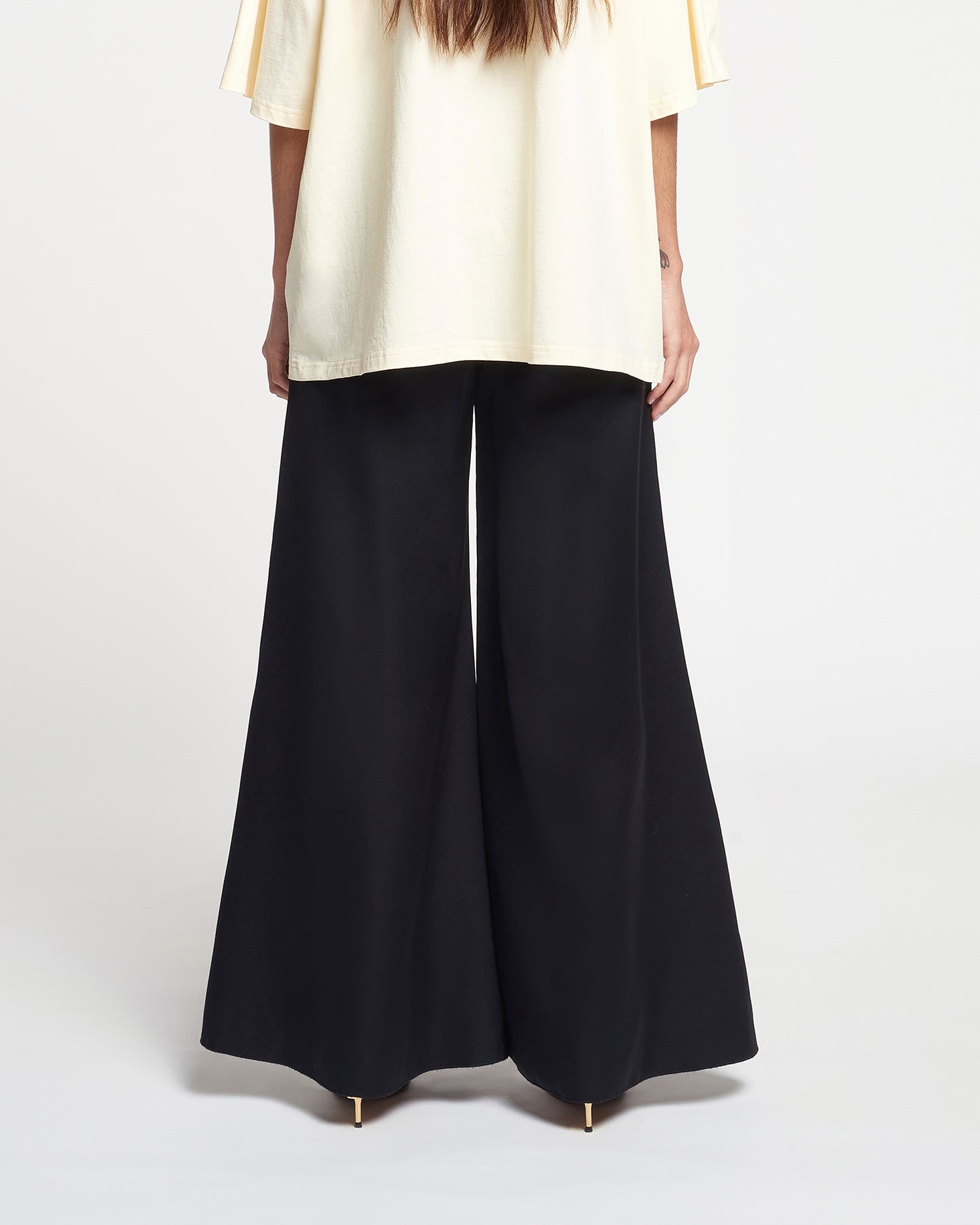 Fluted Tech-Satin Pants - 4