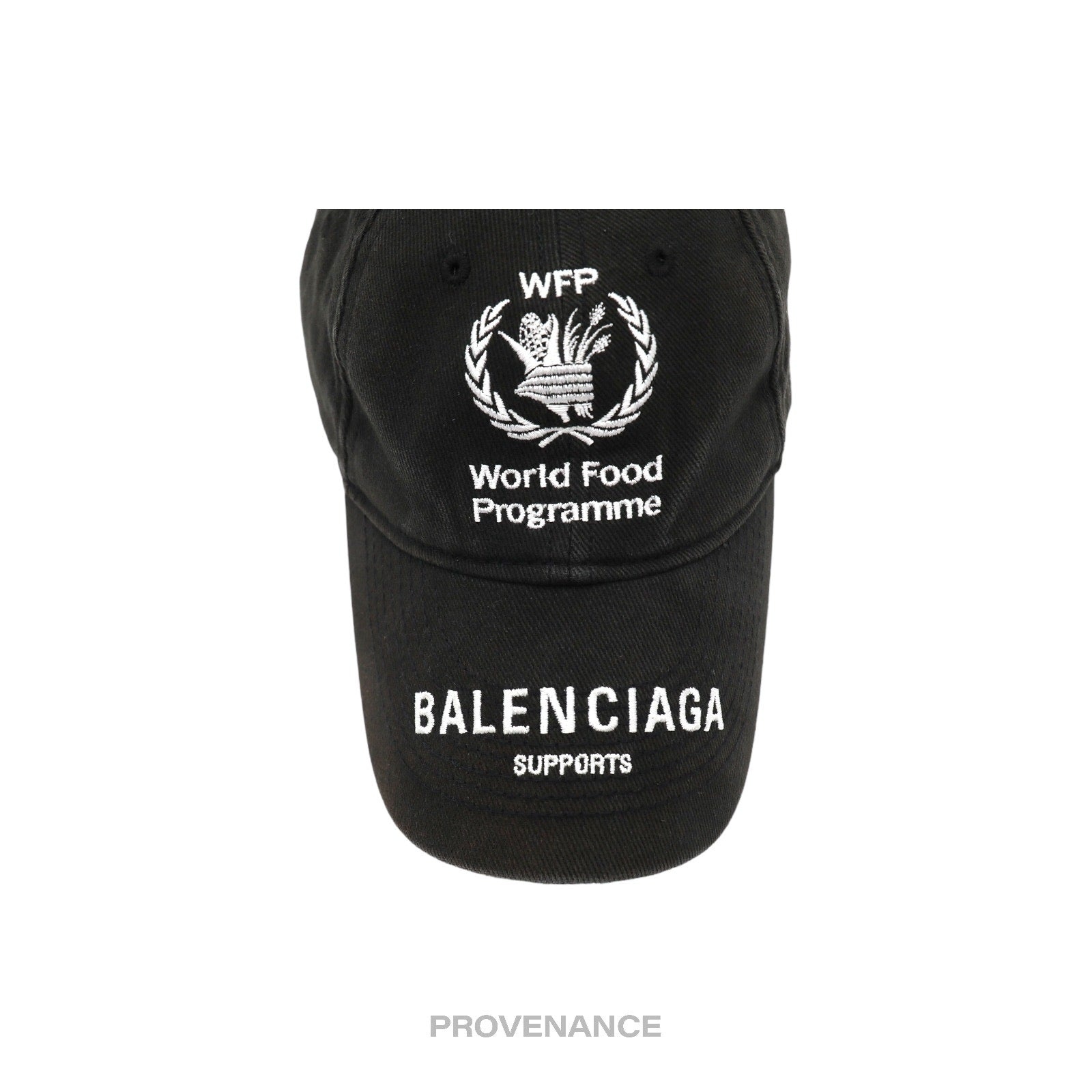 Balenciaga WFP World Food Programme Cap - Washed Black - 8