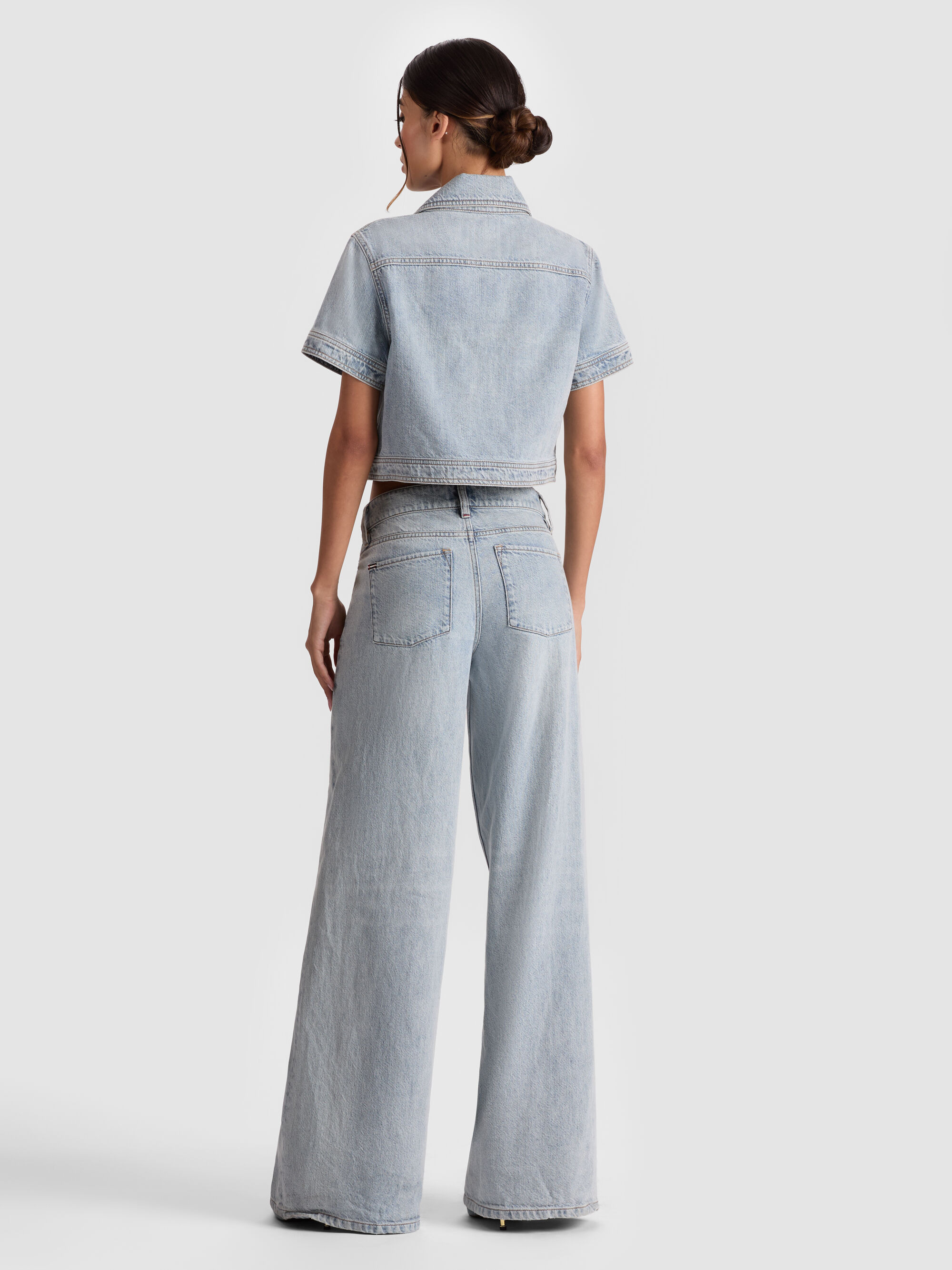 TESHA DENIM TOP - 4