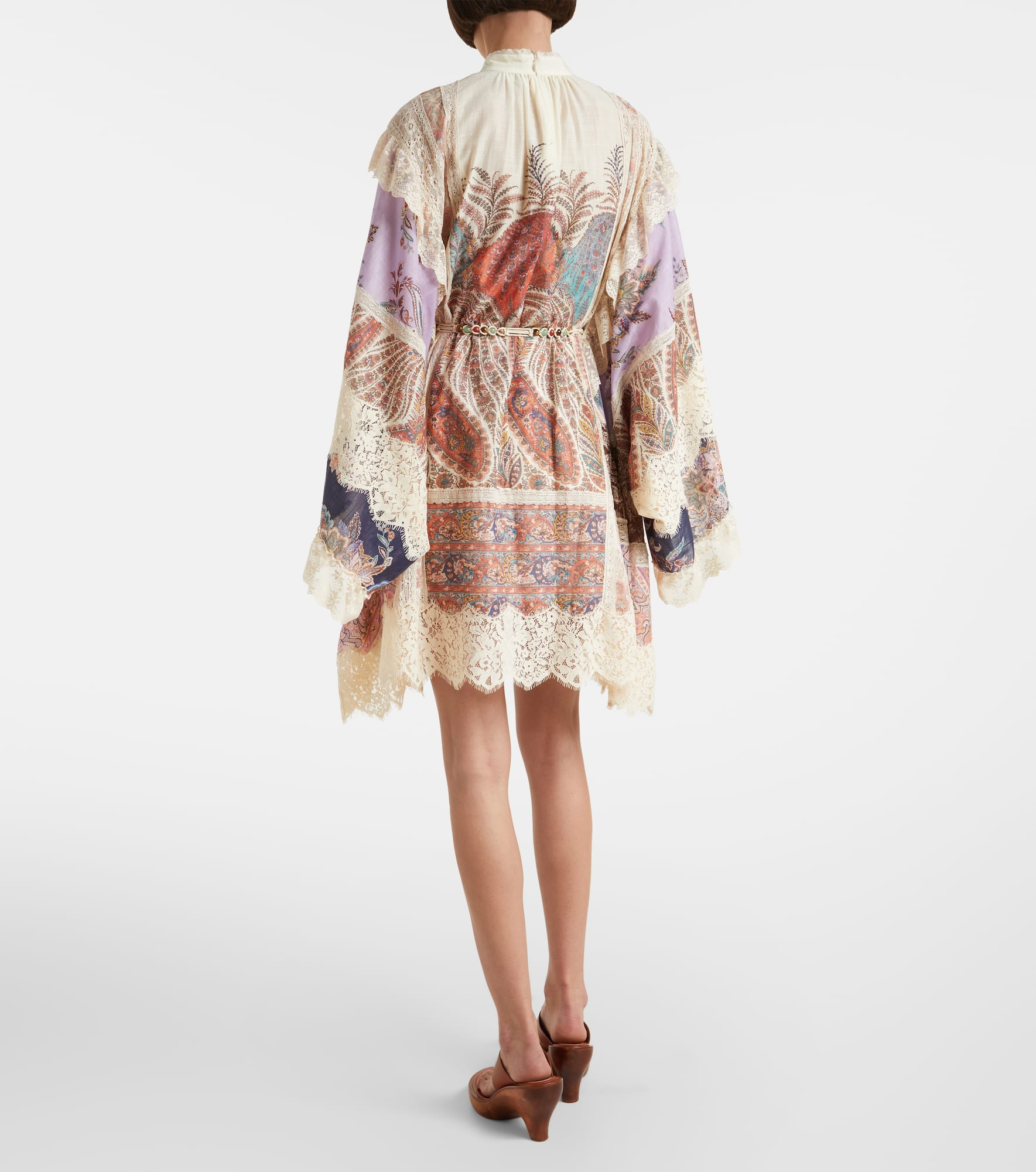 Rhiannon embroidered floral minidress - 3