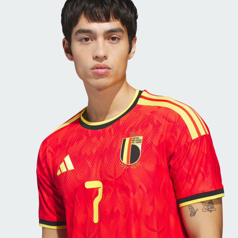 Belgium 26 Home De Bruyne Authentic Jersey 5