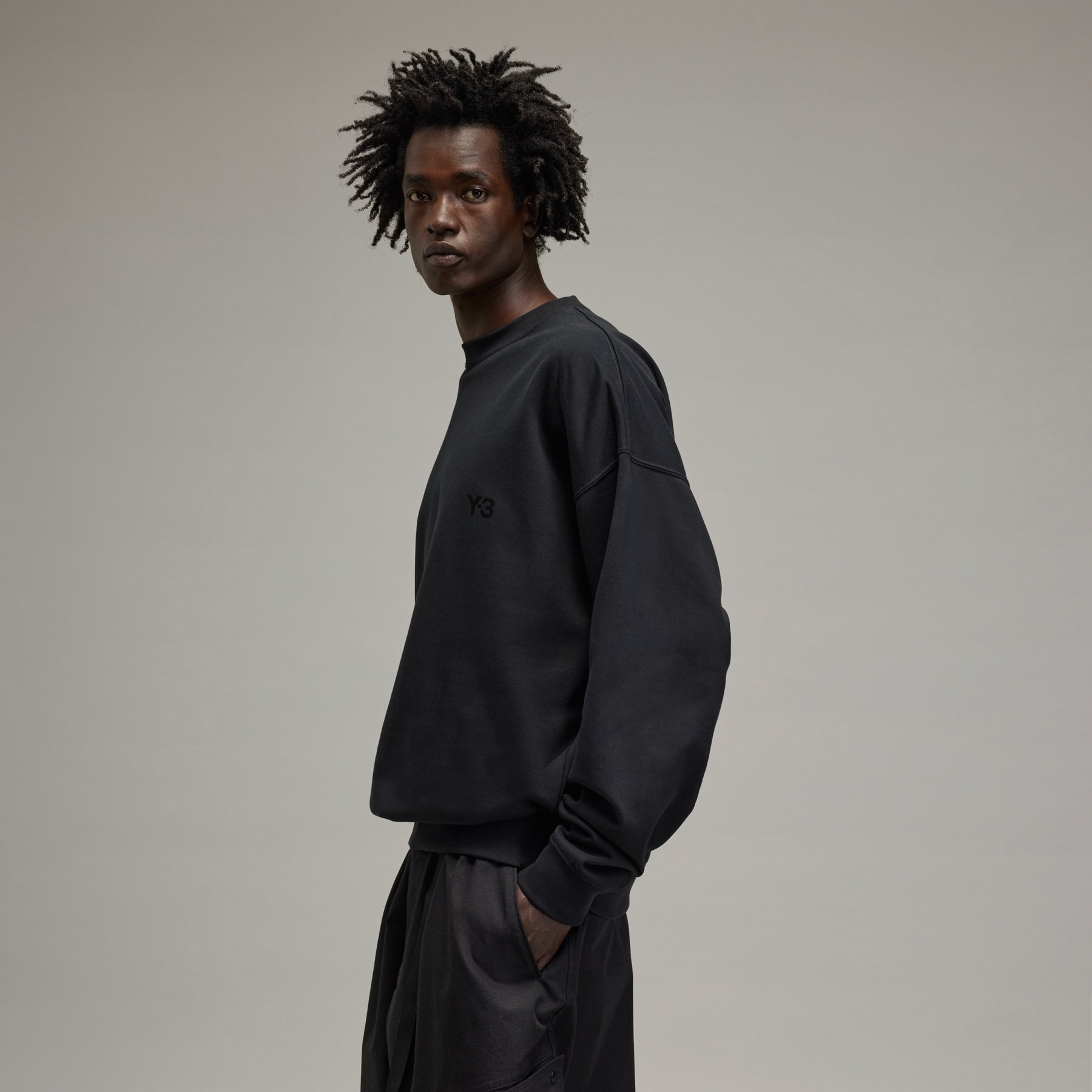 Y-3 French Terry Crew Sweater - 4