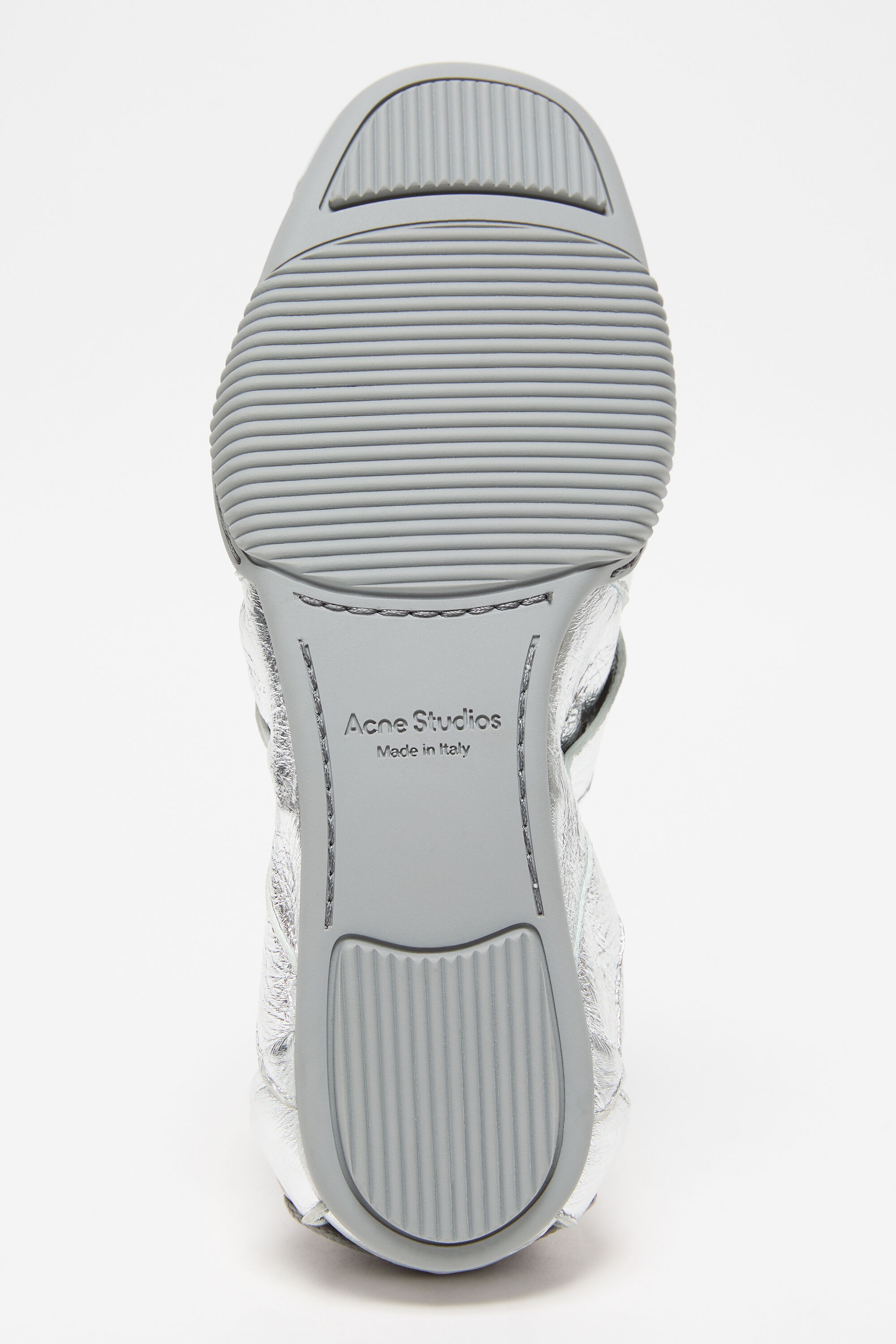 Lace-up leather shoes - Silver/grey - 6