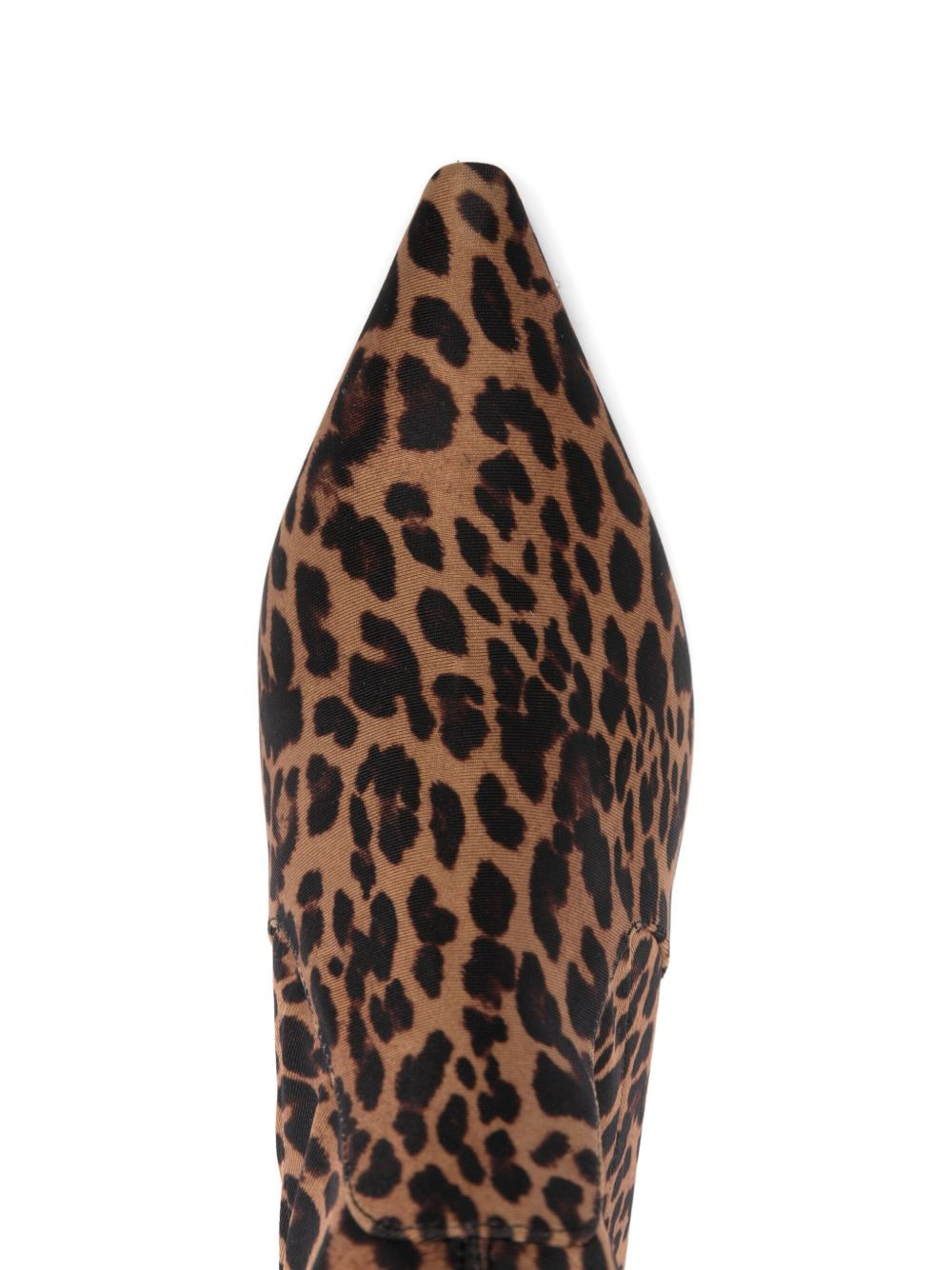 leopard-print pointed-toe boots - 4