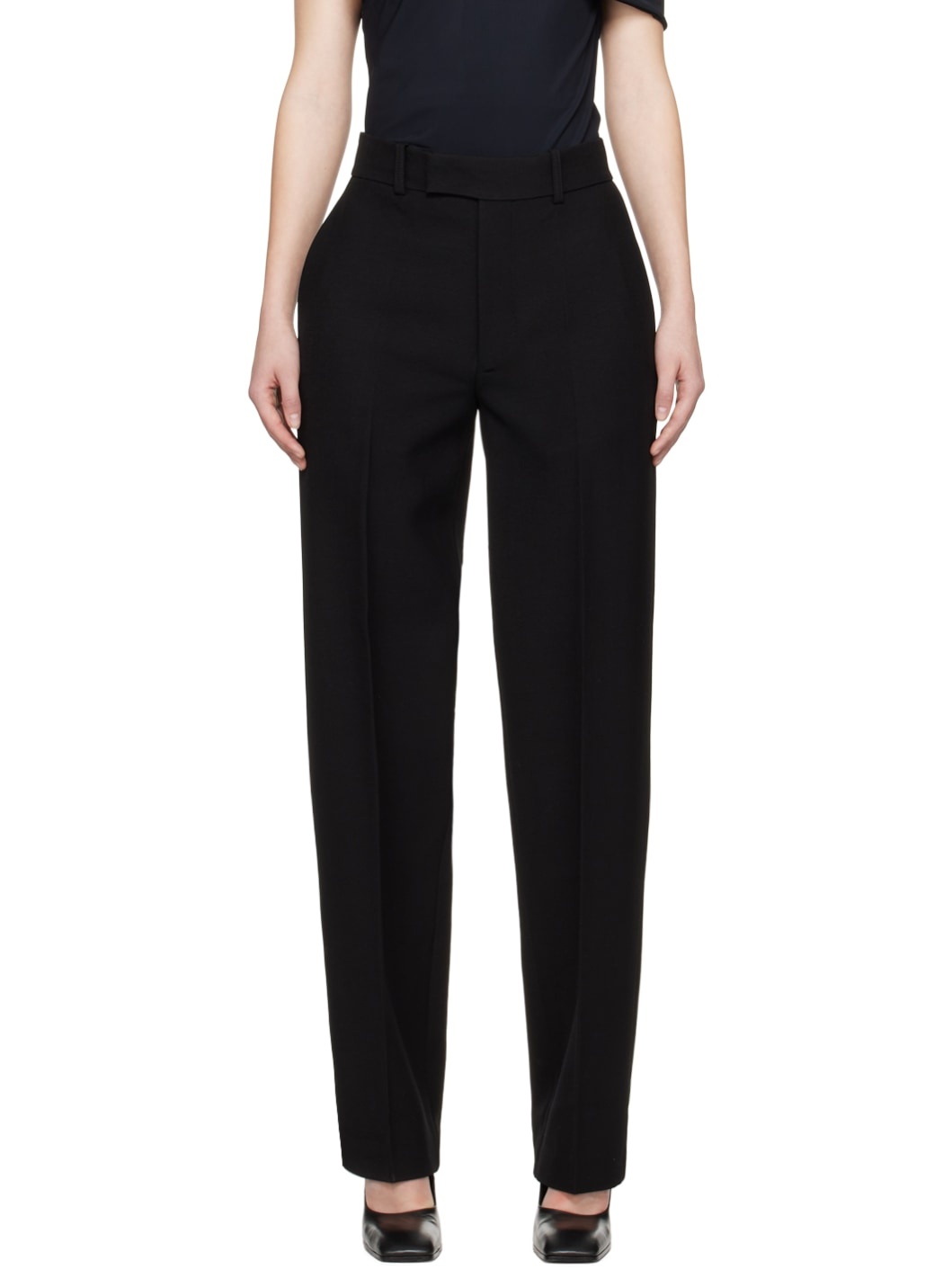 Black Tailored Trousers - 1