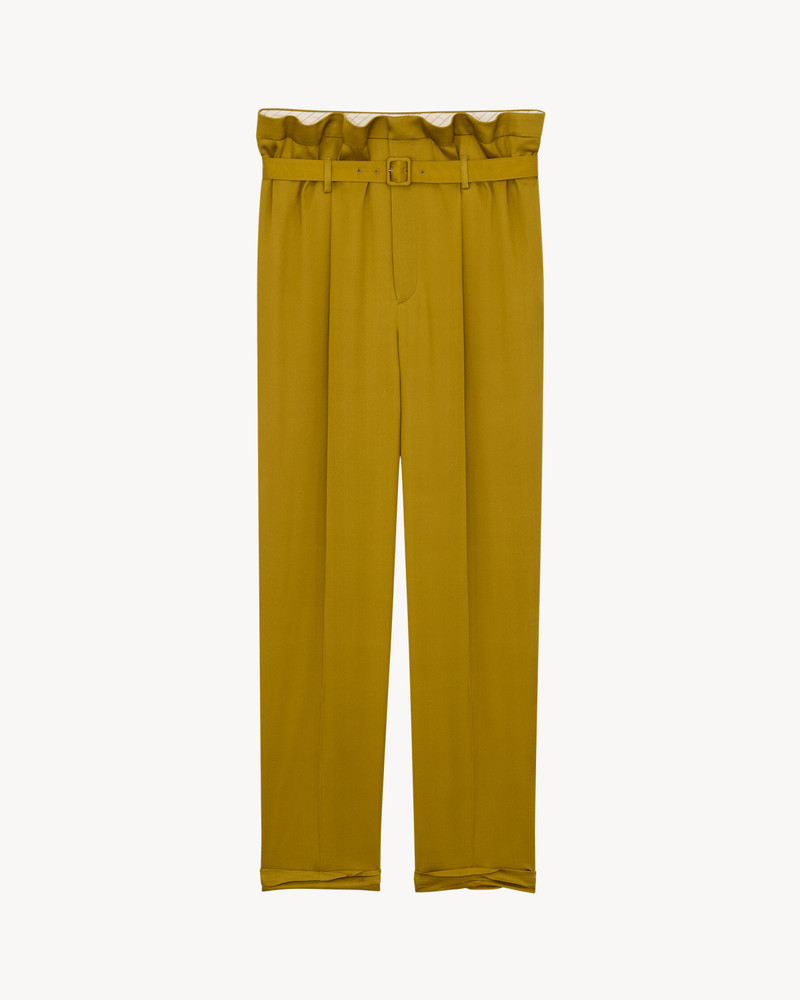 PAPERBAG PANTS IN SILK 1