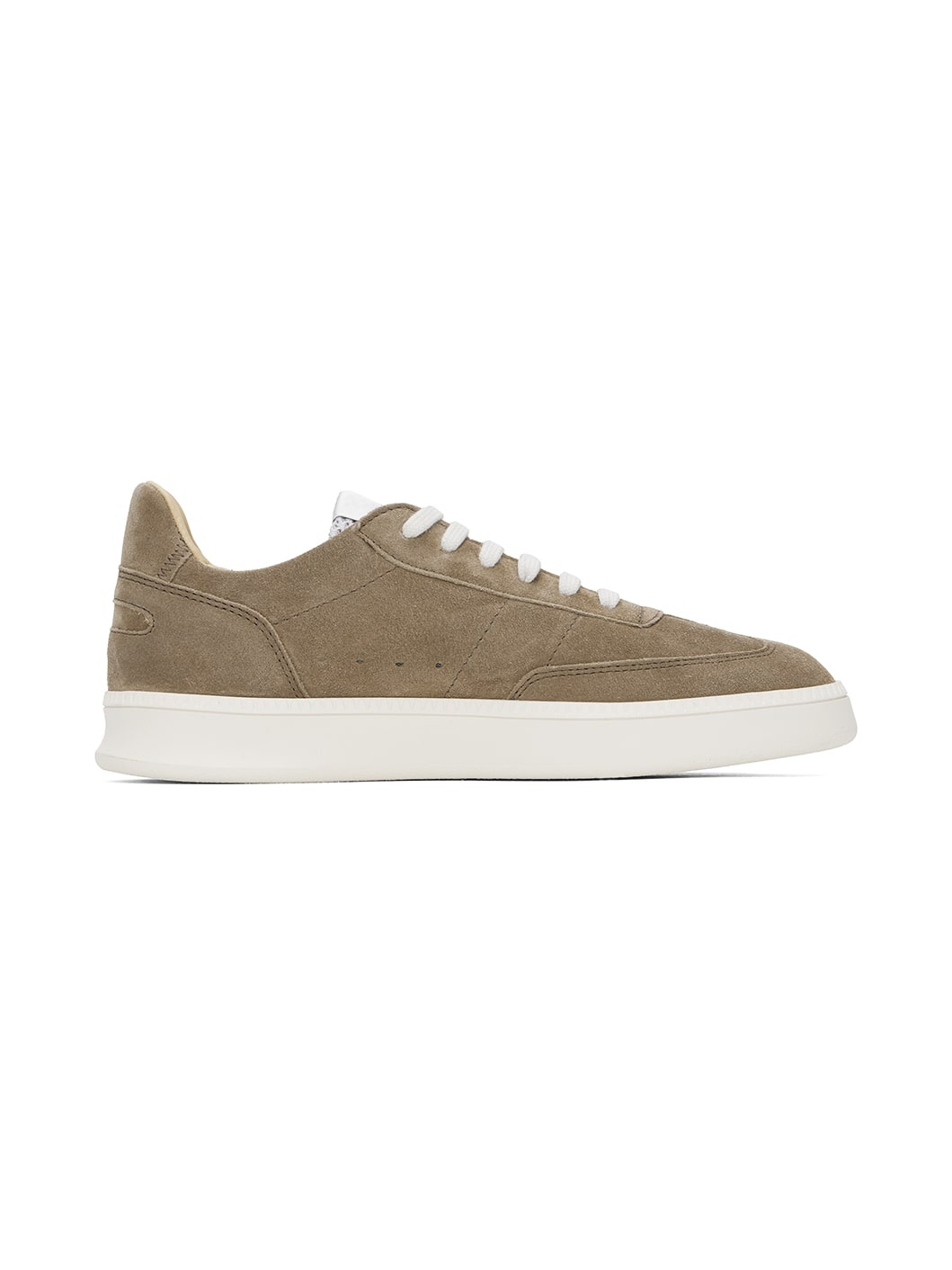 Brown Smash Low Suede Sneakers - 1