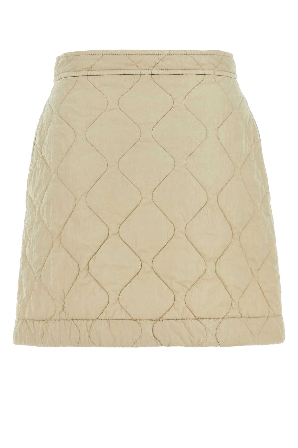 Burberry Women Sand Nylon Mini Skirt - 2