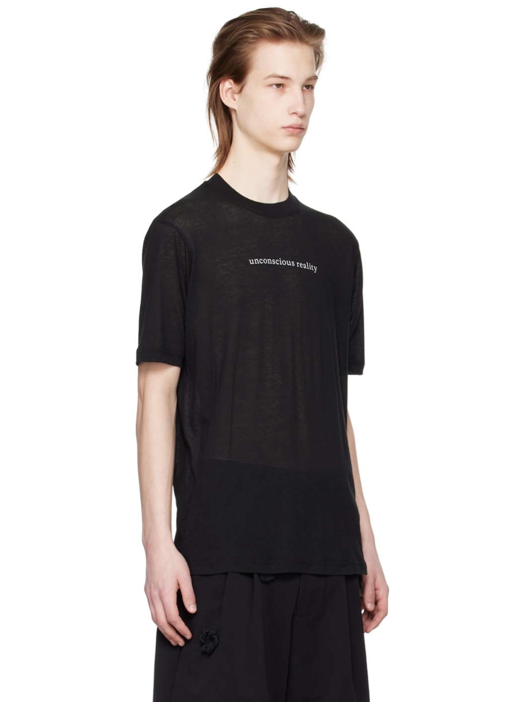 Black 'Unconscious Reality' T-Shirt - 2