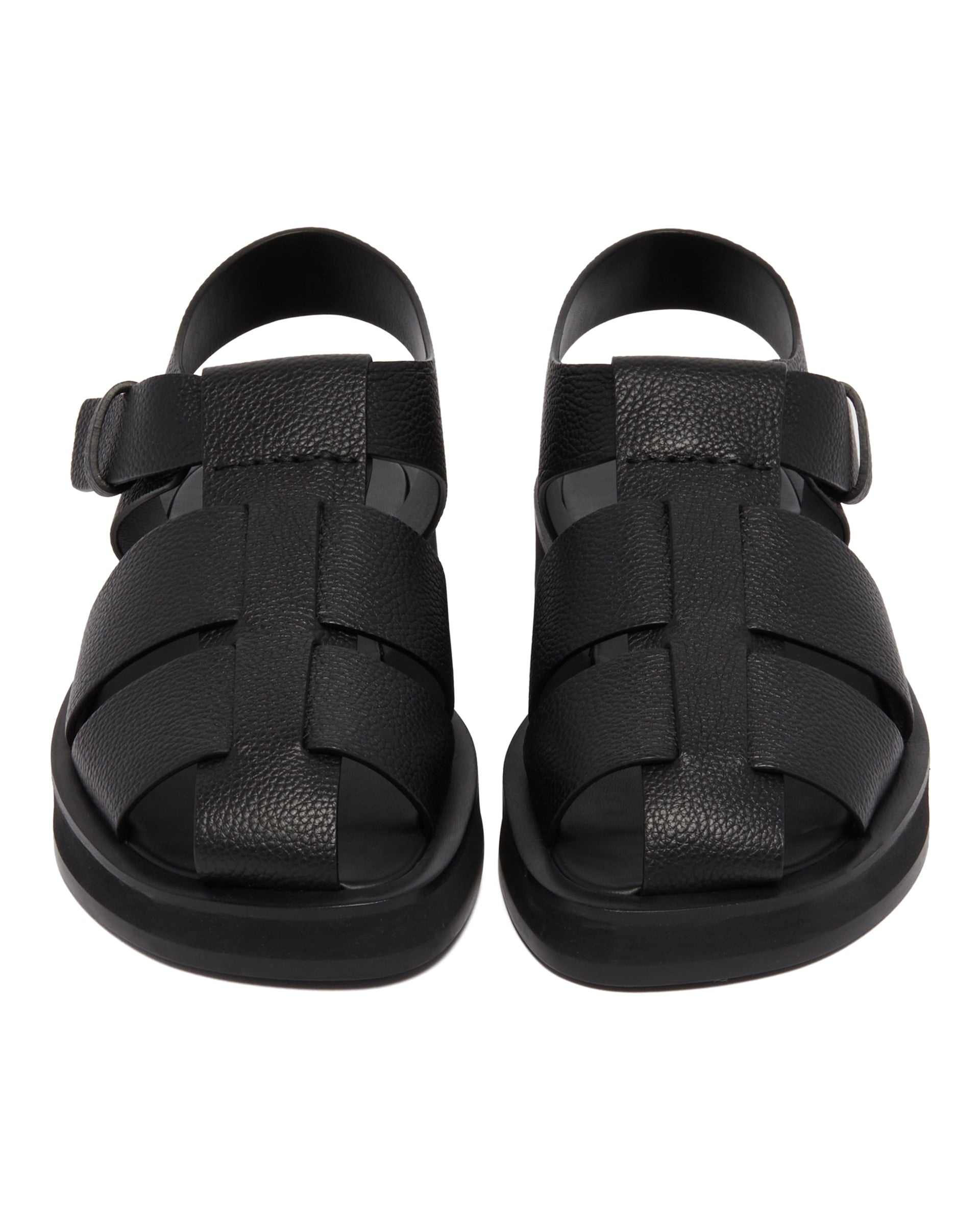 Black Fisherman Sandals - 4