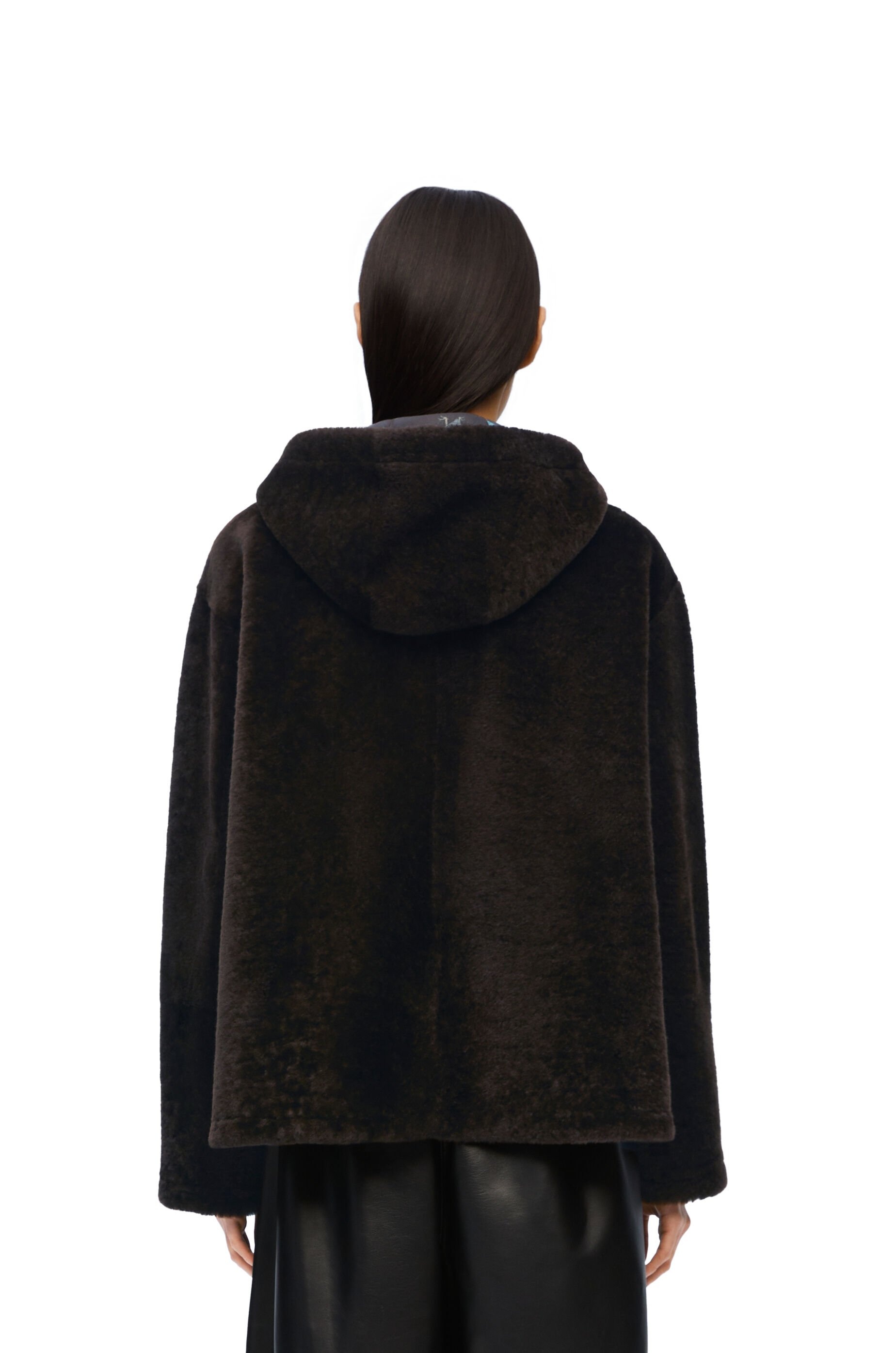 ムートン・ファーコート Loewe Shearling Hooded Jacket Loewe Zipped Drawstring Shearling Jacket | eBay