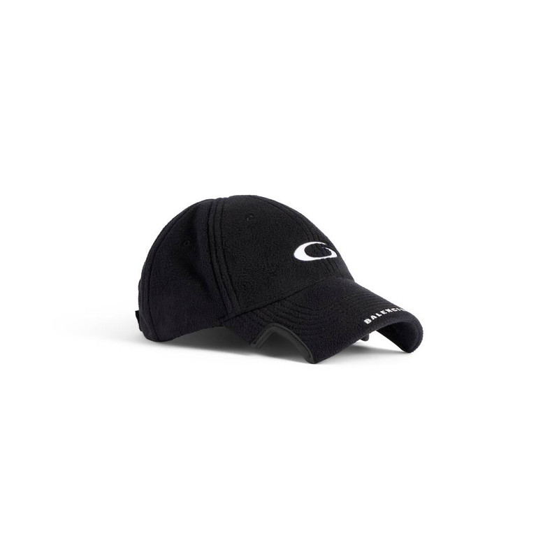 BALENCIAGA Men's Fleece Cap in New Black outlook