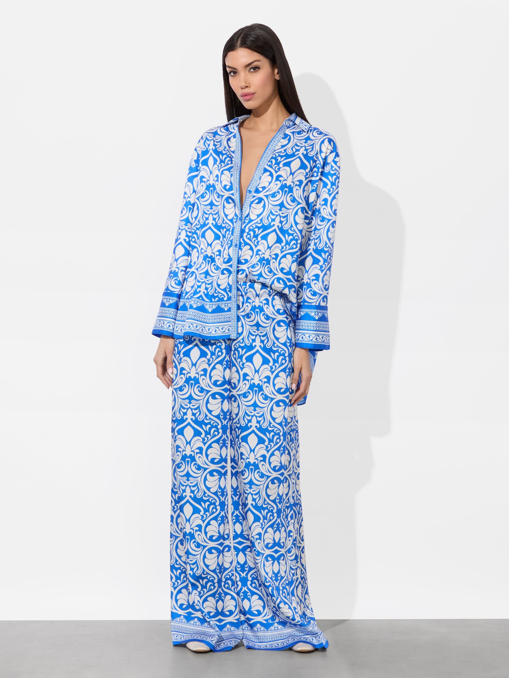 KIVA OVERSIZED PAJAMA SHIRT - 6
