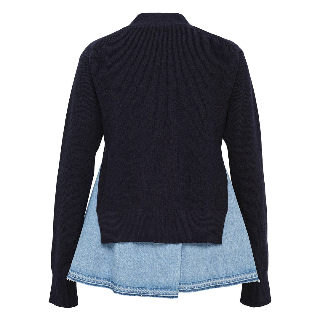 Denim x Knit Cardigan - 2