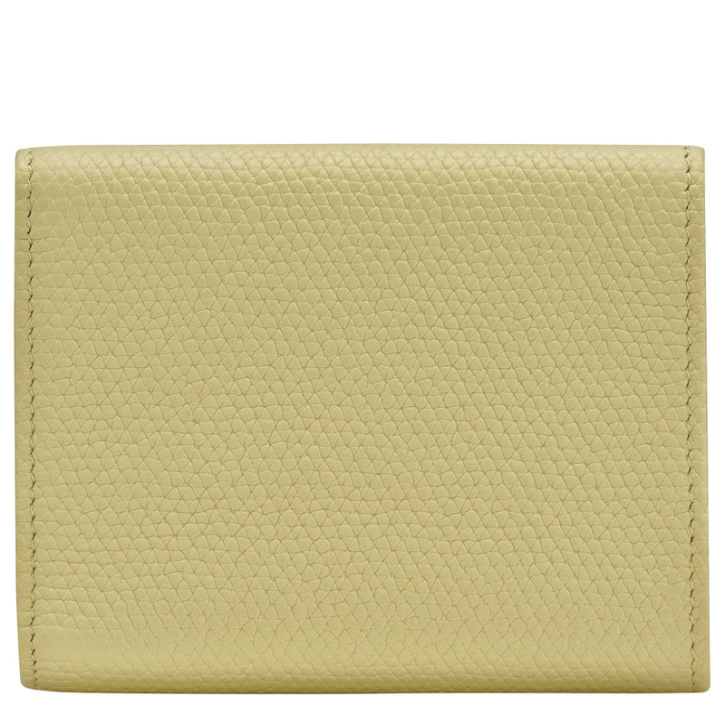 Longchamp Le Roseau Compact wallet Pistachio - Leather outlook