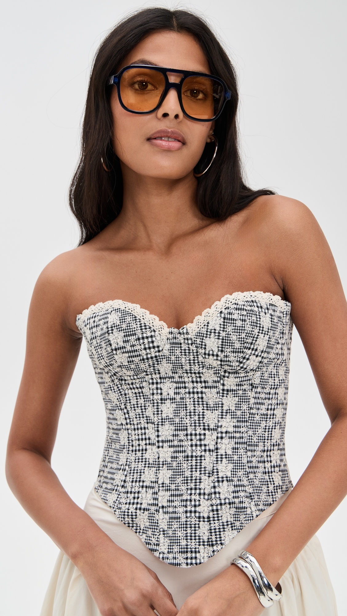 Genevieve Gingham Bustier - 1