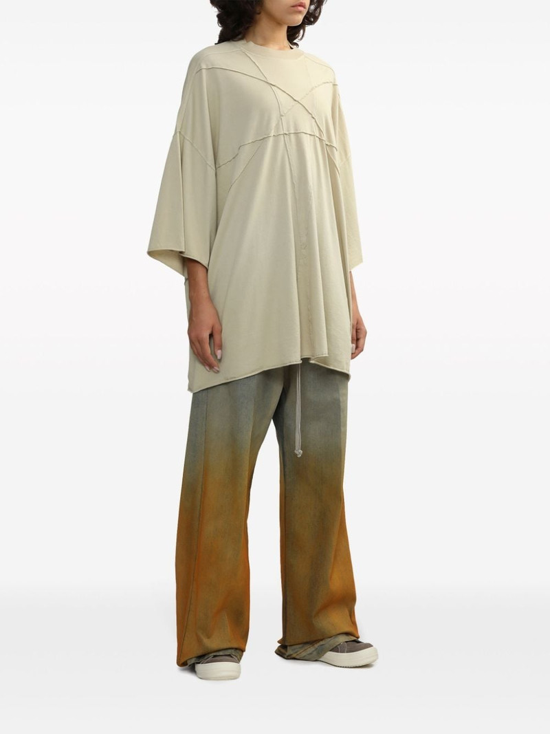 Rick Owens DRKSHDW seam-detailed cotton T-shirt outlook