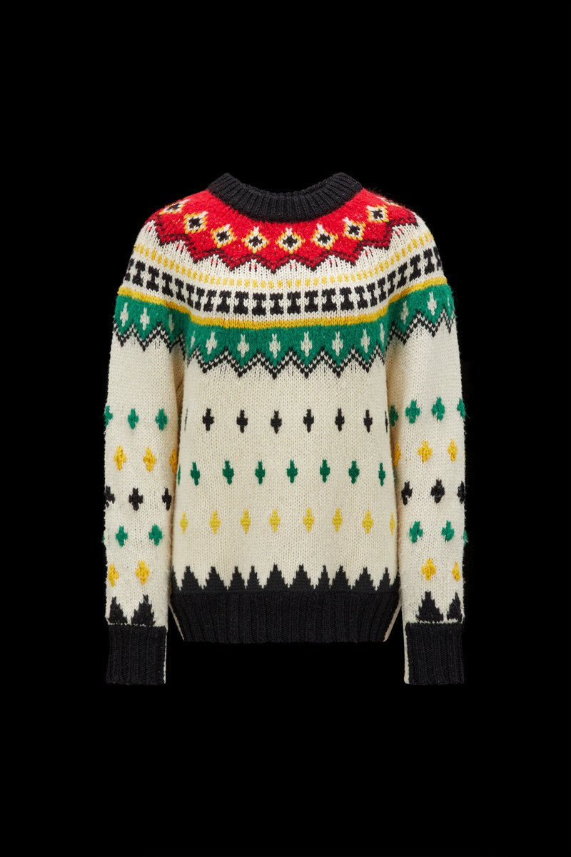 Alpaca & Wool Jacquard Sweater - 1