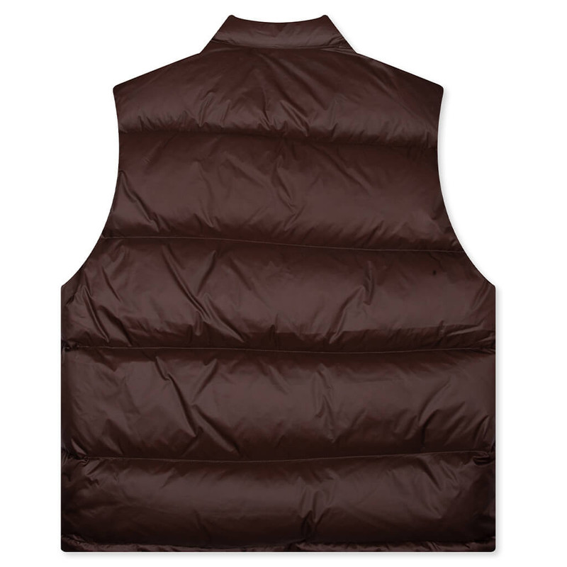 Stüssy MICRO RIPSTOP DOWN VEST - BROWN outlook