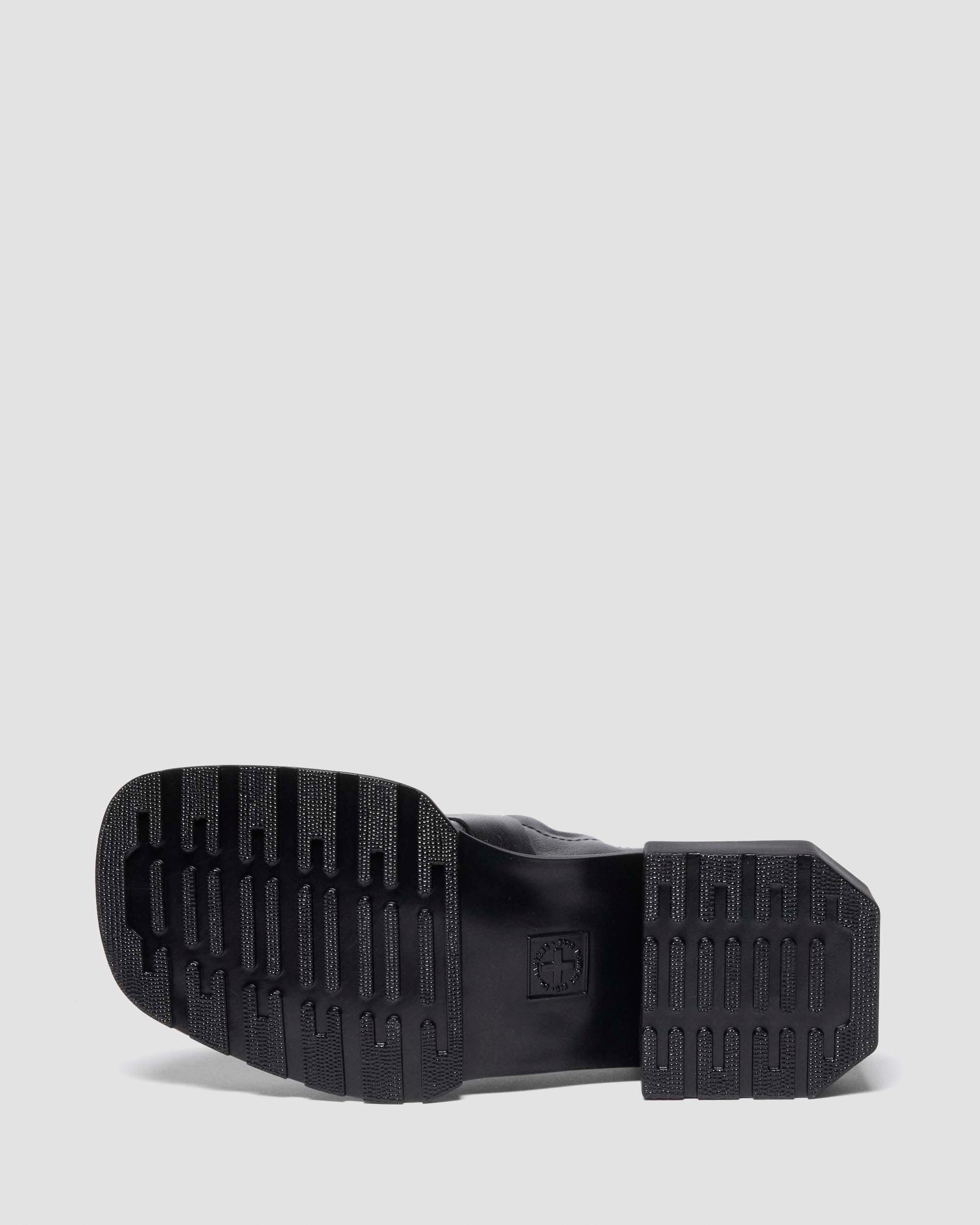 MAYBOLE LOAFER Square Toe Ruched Leather Loafers - 8