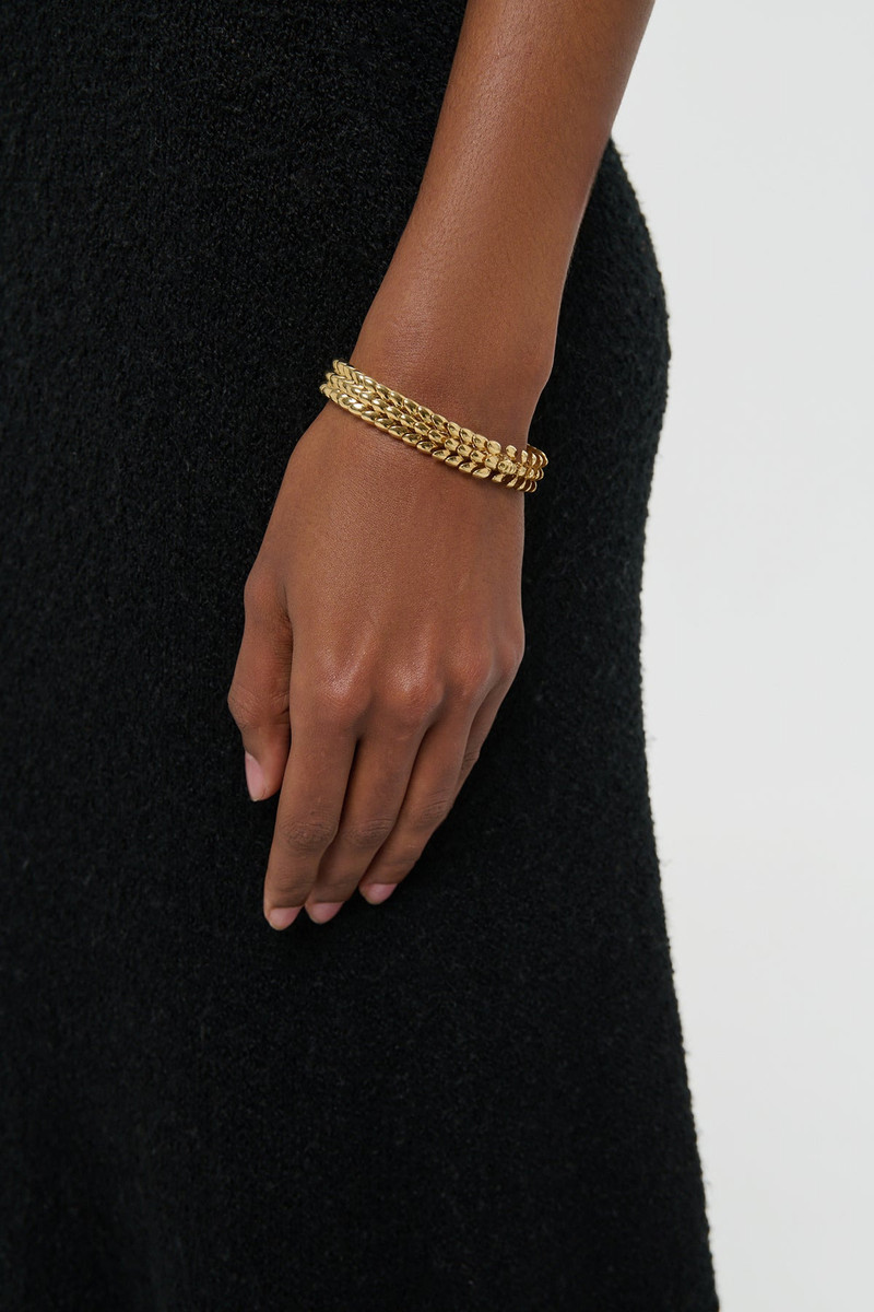 GABRIELA HEARST Braided Bracelet in 18K Yellow Gold outlook